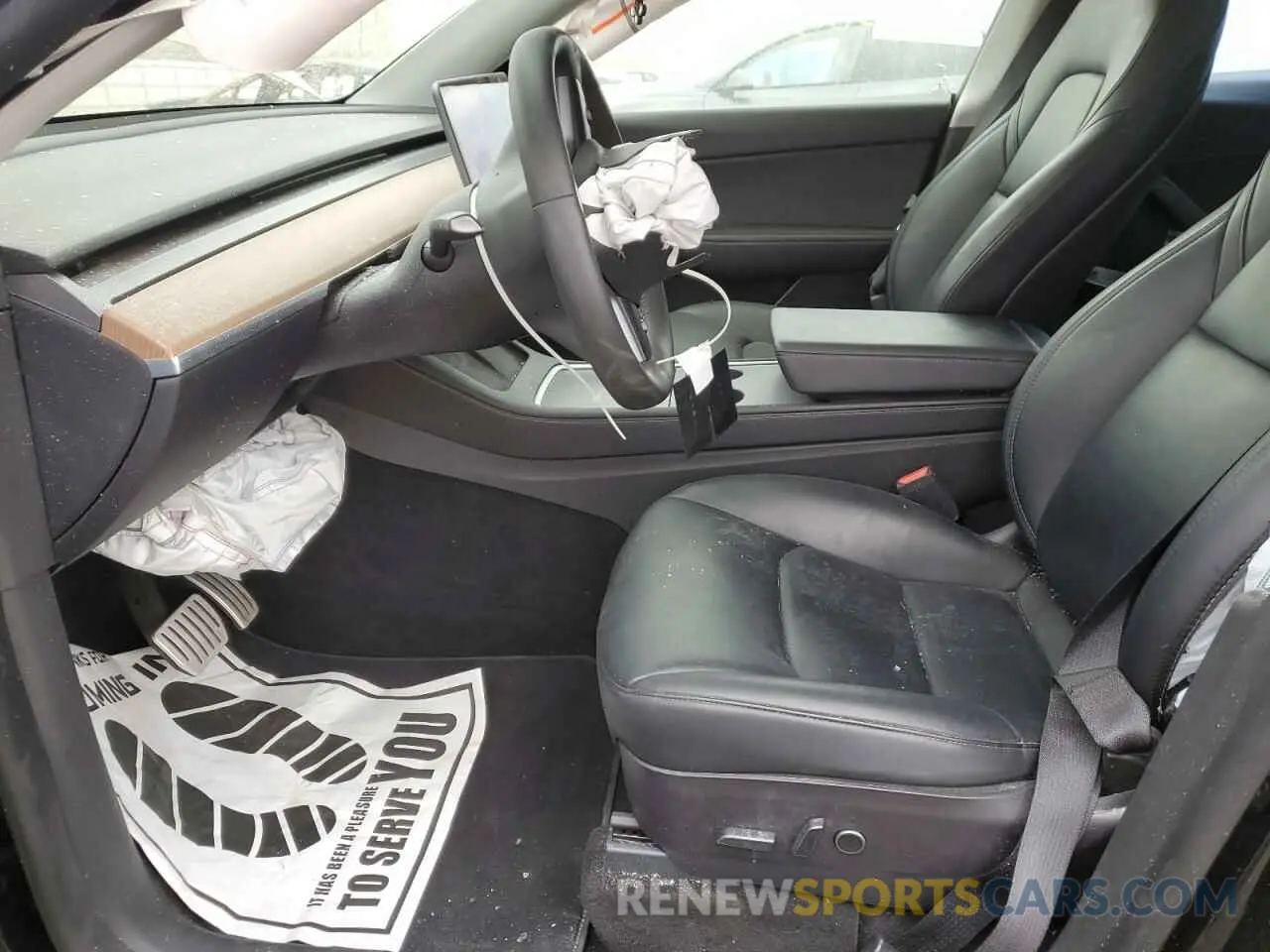 7 Photograph of a damaged car 7SAYGDEF4NF388929 TESLA MODEL Y 2022