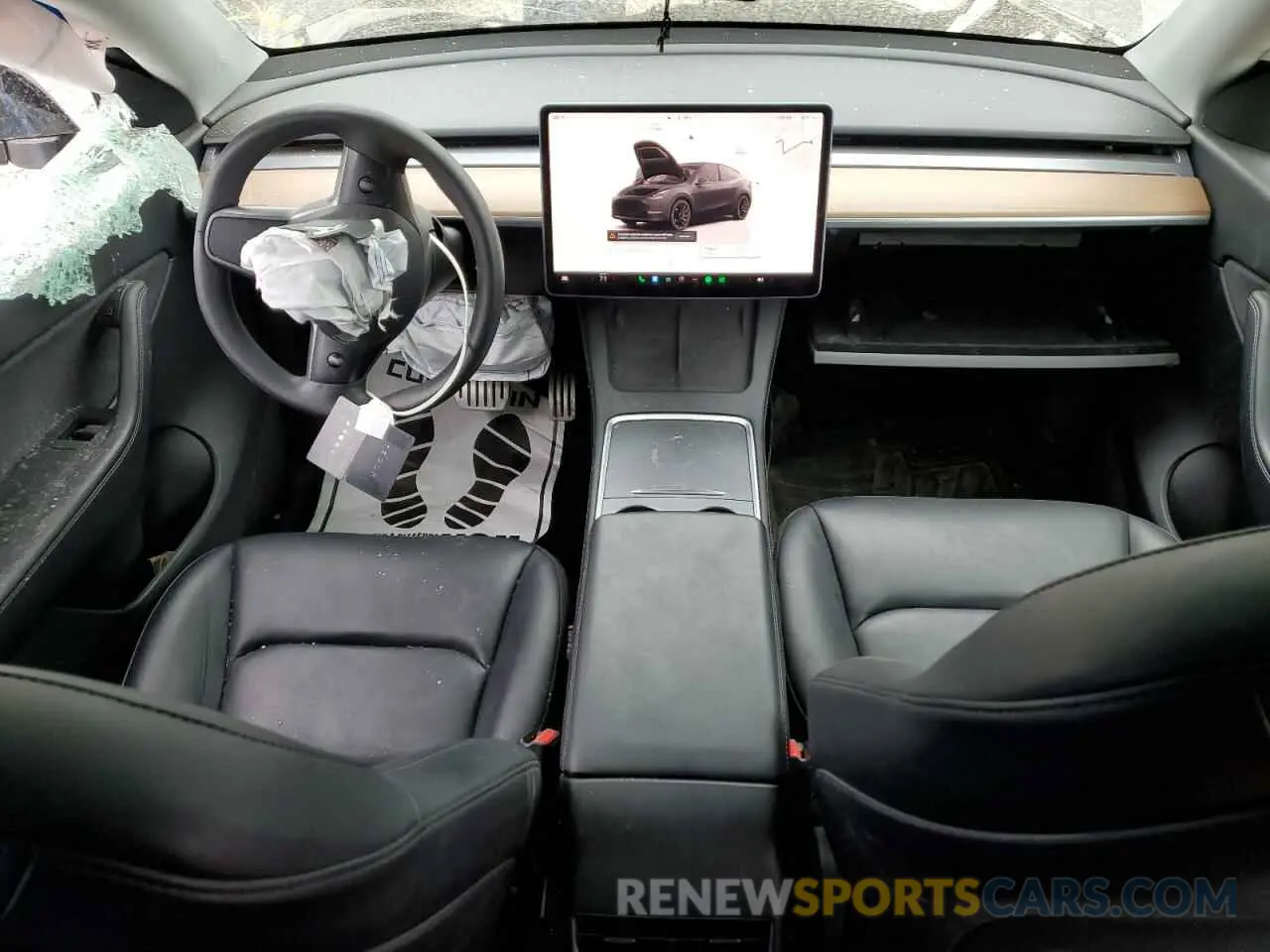 8 Photograph of a damaged car 7SAYGDEF4NF388929 TESLA MODEL Y 2022