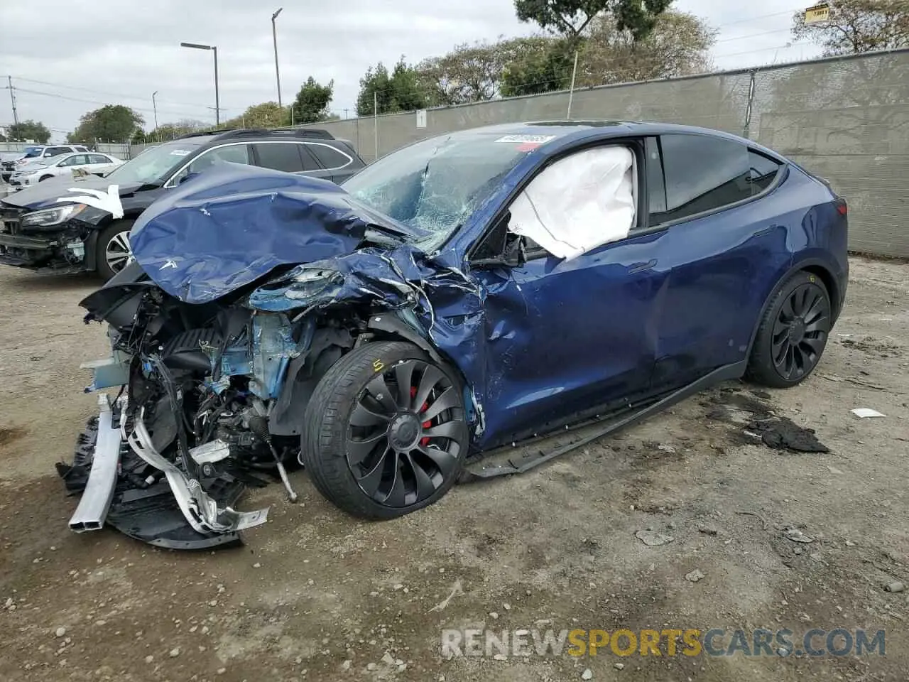 1 Photograph of a damaged car 7SAYGDEF4NF394472 TESLA MODEL Y 2022