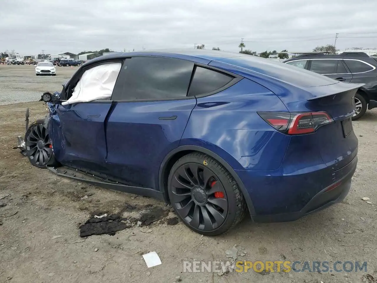 2 Photograph of a damaged car 7SAYGDEF4NF394472 TESLA MODEL Y 2022