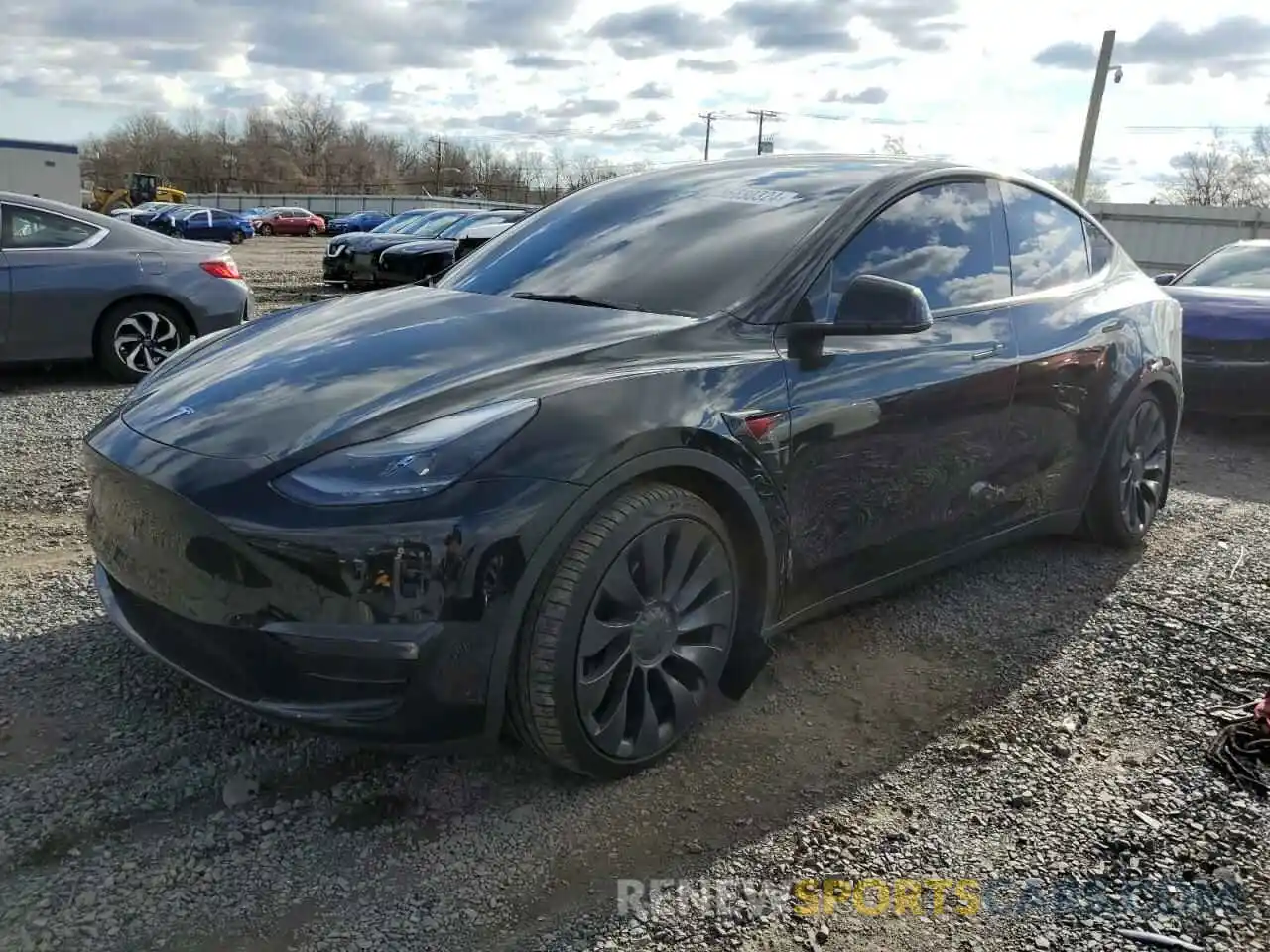 1 Photograph of a damaged car 7SAYGDEF4NF449499 TESLA MODEL Y 2022