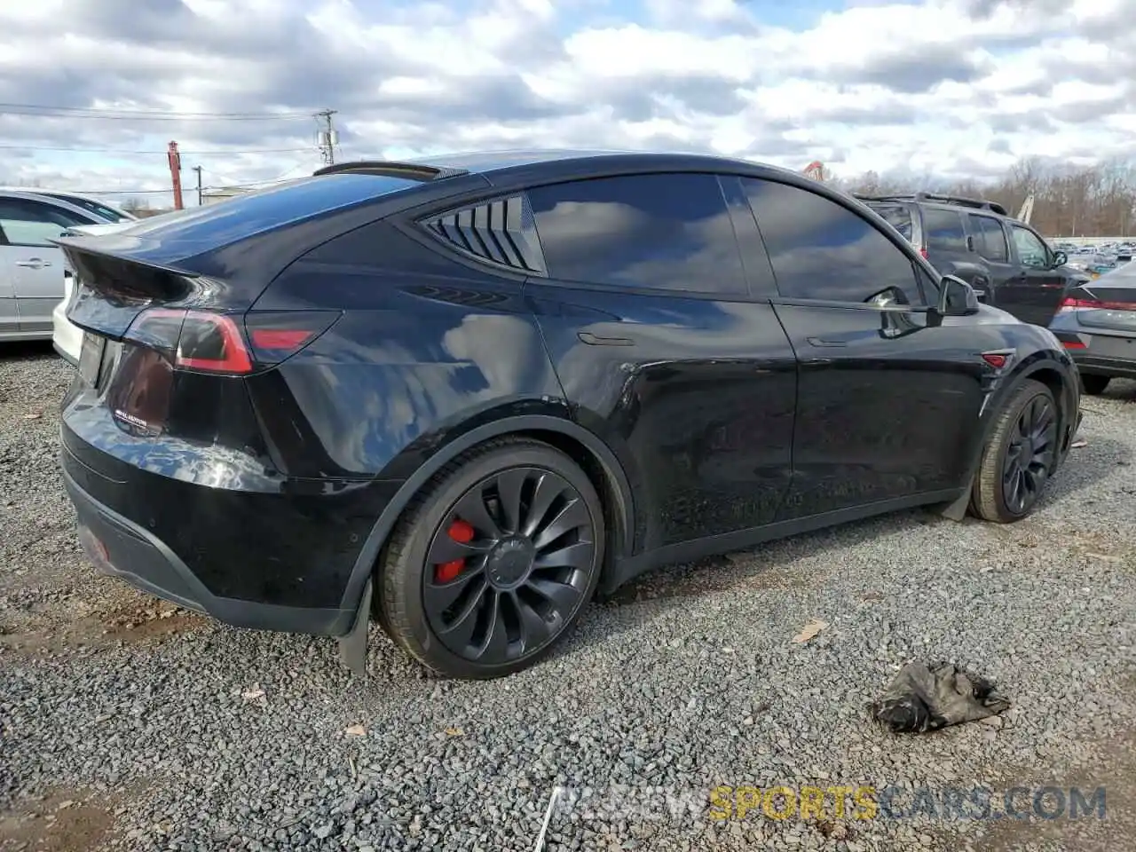 3 Photograph of a damaged car 7SAYGDEF4NF449499 TESLA MODEL Y 2022