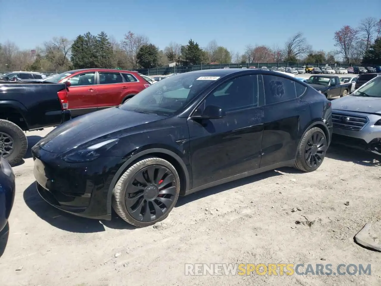 1 Photograph of a damaged car 7SAYGDEF4NF495138 TESLA MODEL Y 2022