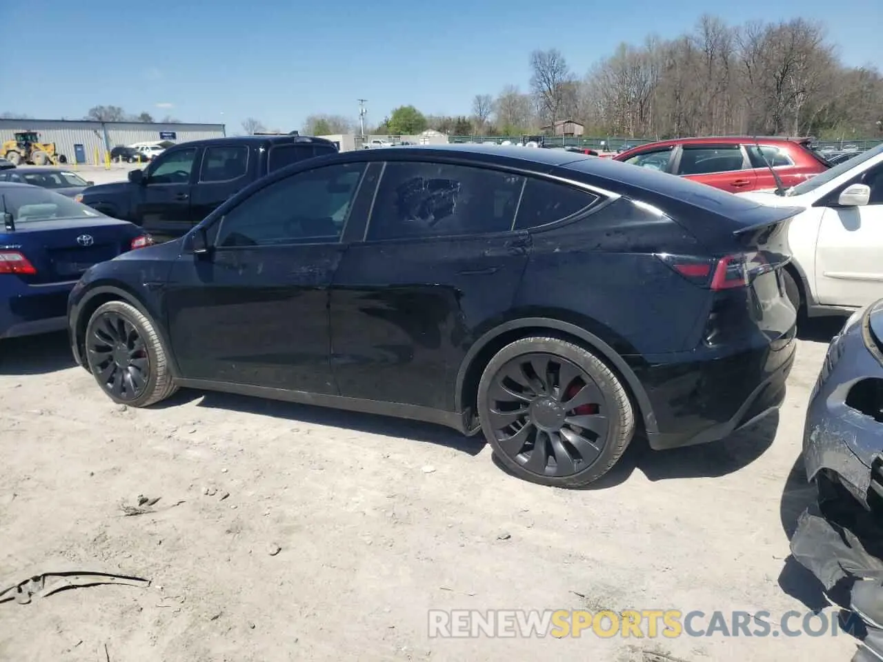 2 Photograph of a damaged car 7SAYGDEF4NF495138 TESLA MODEL Y 2022
