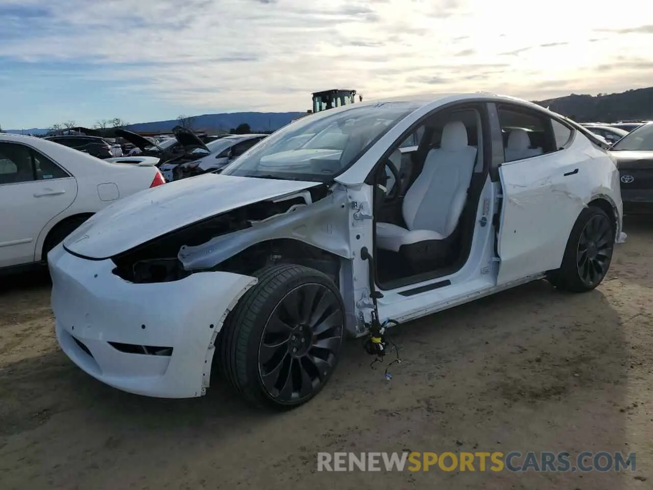 1 Photograph of a damaged car 7SAYGDEF4NF511189 TESLA MODEL Y 2022