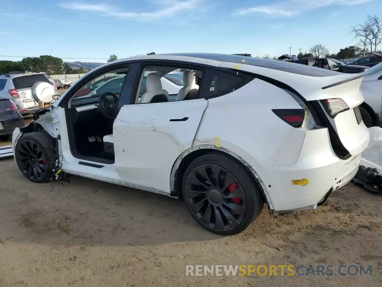 2 Photograph of a damaged car 7SAYGDEF4NF511189 TESLA MODEL Y 2022