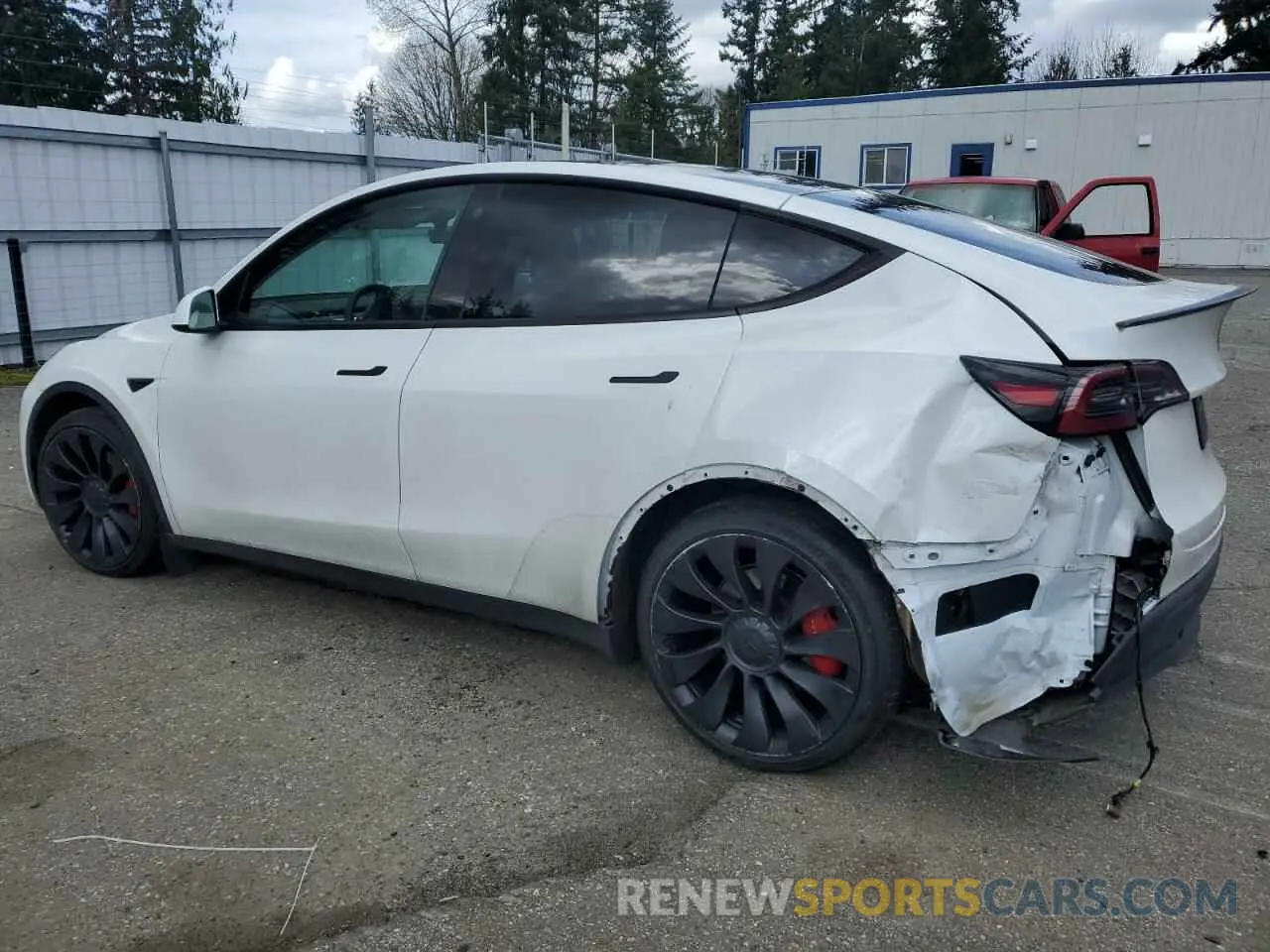 2 Photograph of a damaged car 7SAYGDEF4NF518109 TESLA MODEL Y 2022