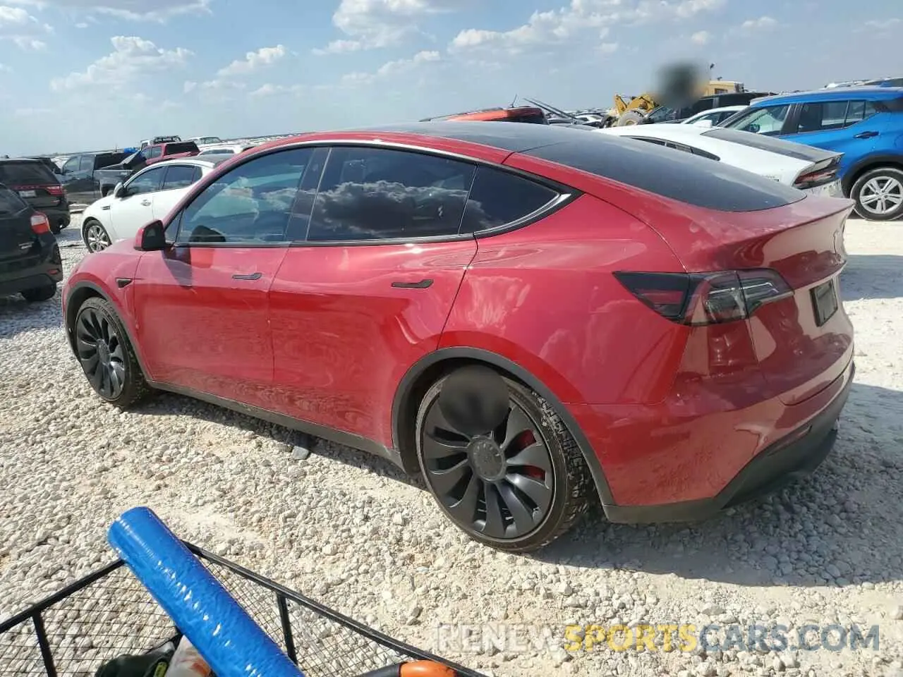 2 Photograph of a damaged car 7SAYGDEF4NF522516 TESLA MODEL Y 2022