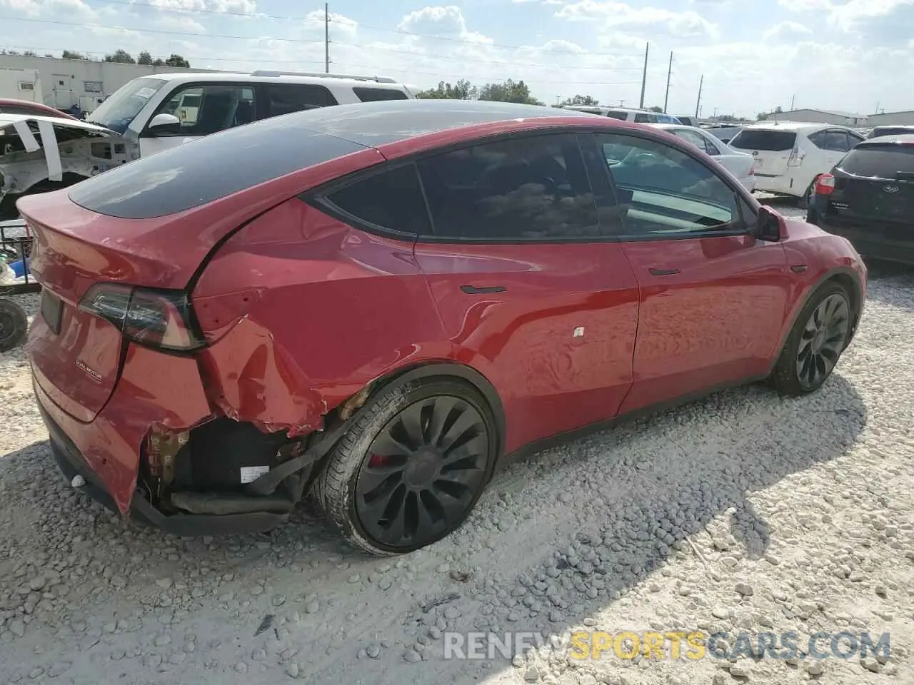 3 Photograph of a damaged car 7SAYGDEF4NF522516 TESLA MODEL Y 2022