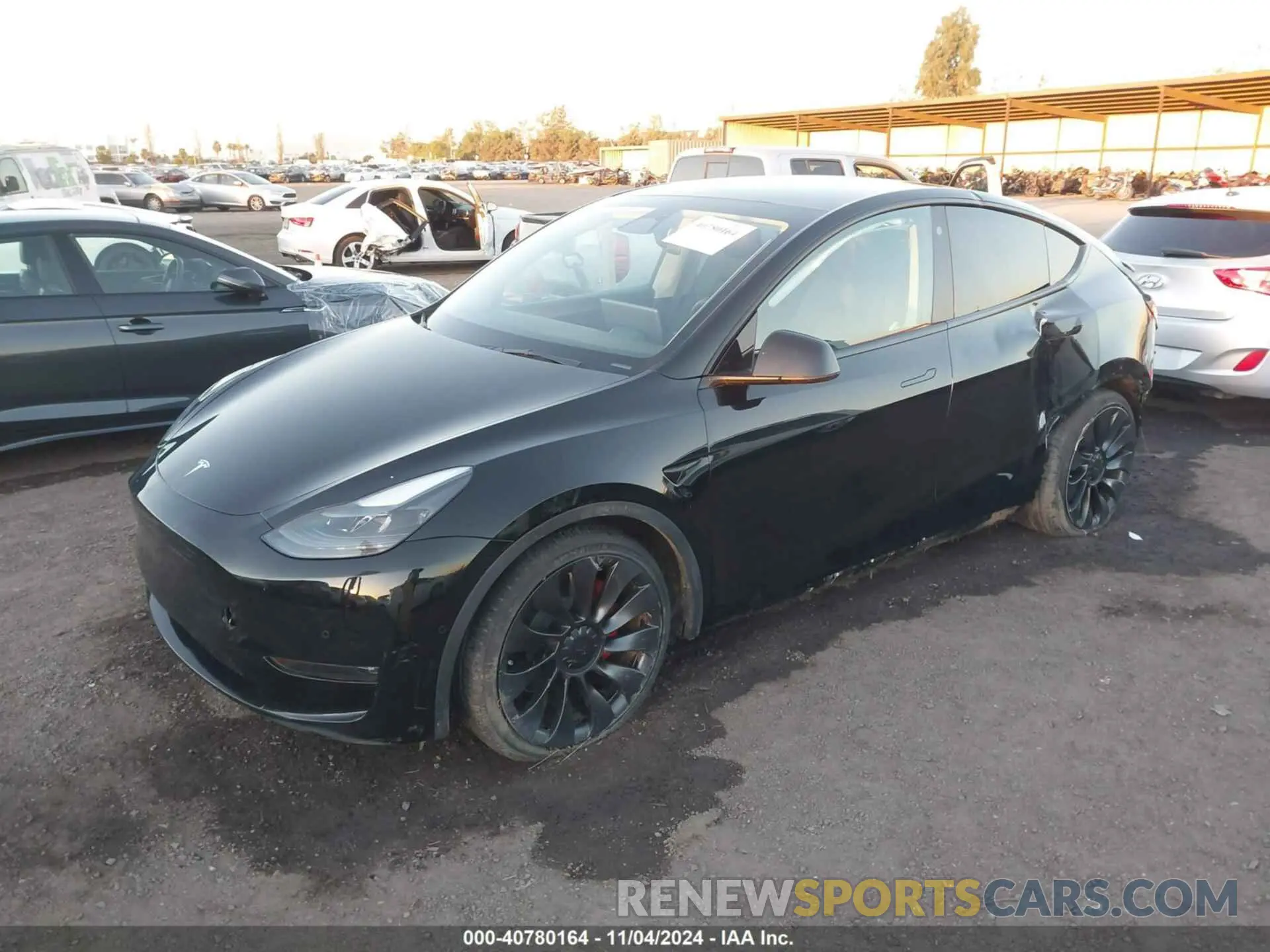 2 Photograph of a damaged car 7SAYGDEF4NF546427 TESLA MODEL Y 2022