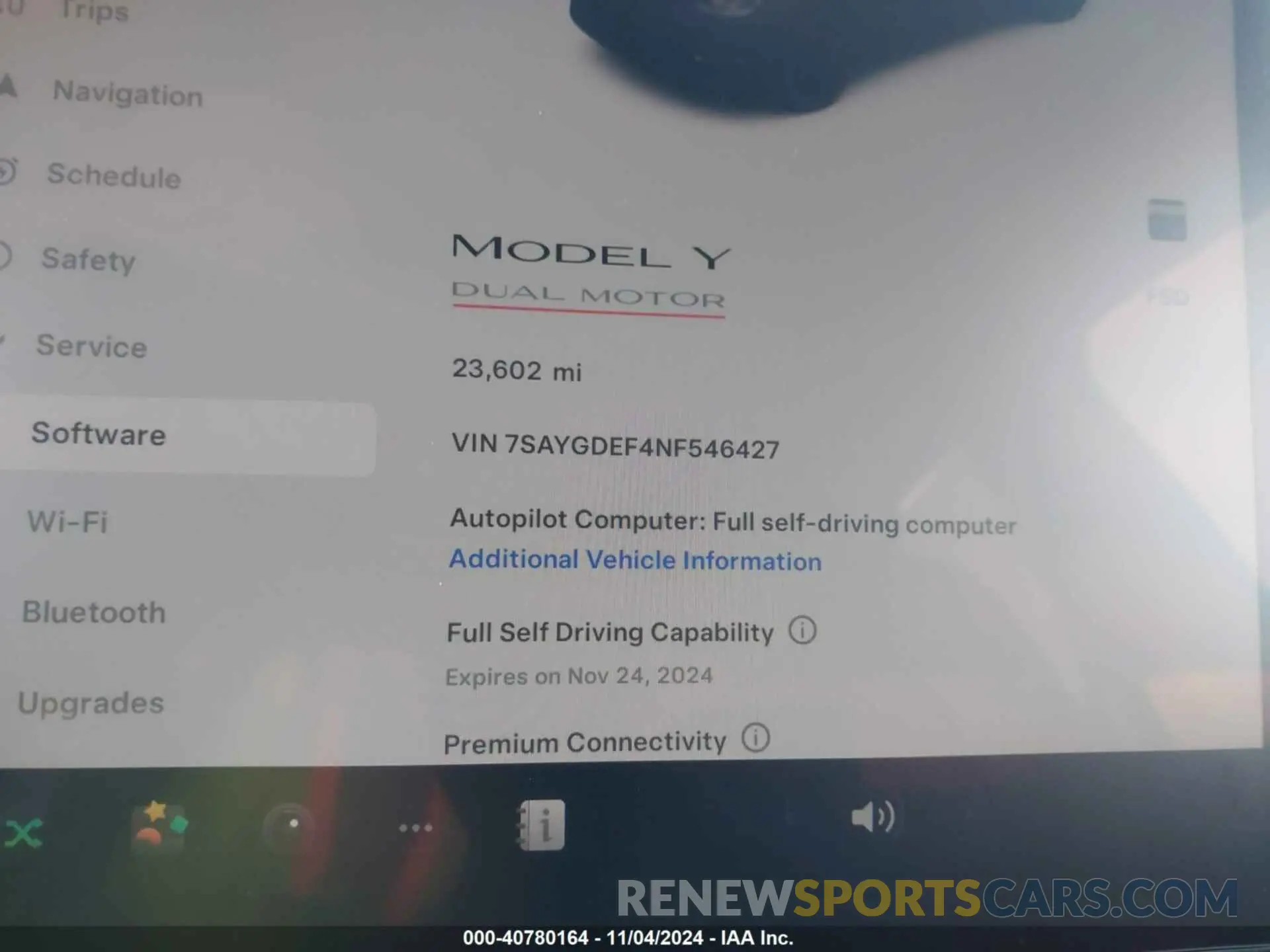 7 Photograph of a damaged car 7SAYGDEF4NF546427 TESLA MODEL Y 2022