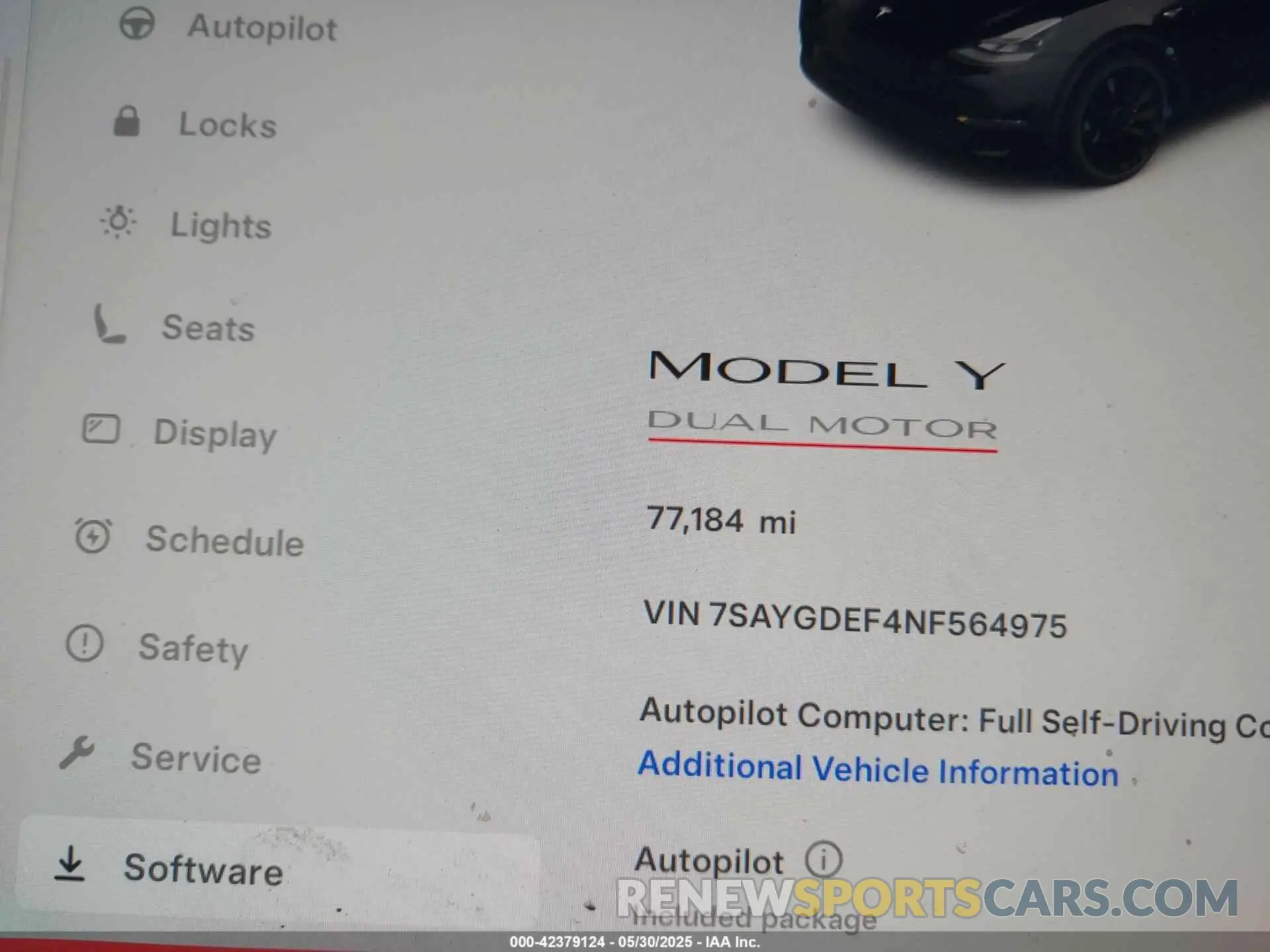 16 Photograph of a damaged car 7SAYGDEF4NF564975 TESLA MODEL Y 2022