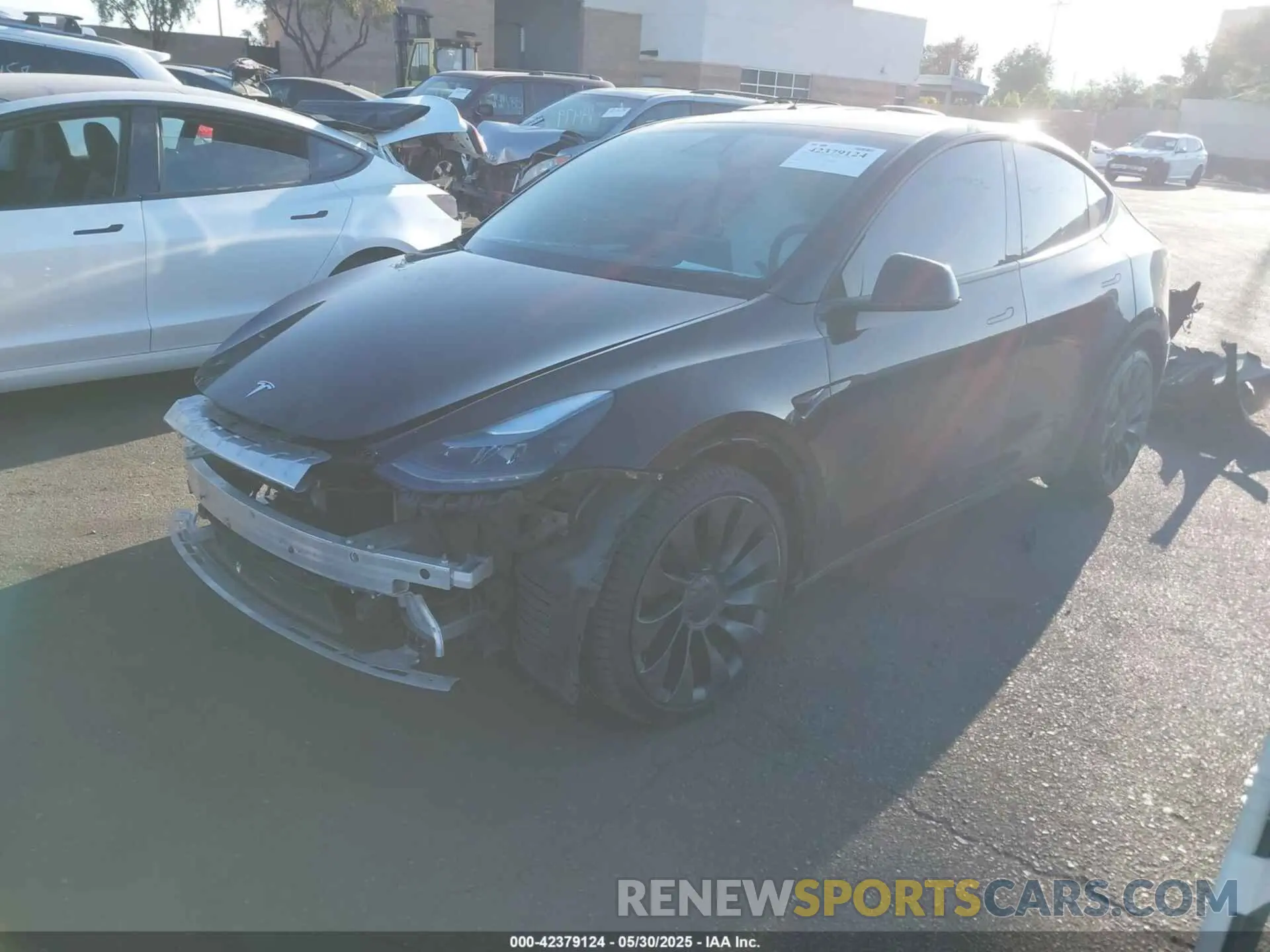 2 Photograph of a damaged car 7SAYGDEF4NF564975 TESLA MODEL Y 2022