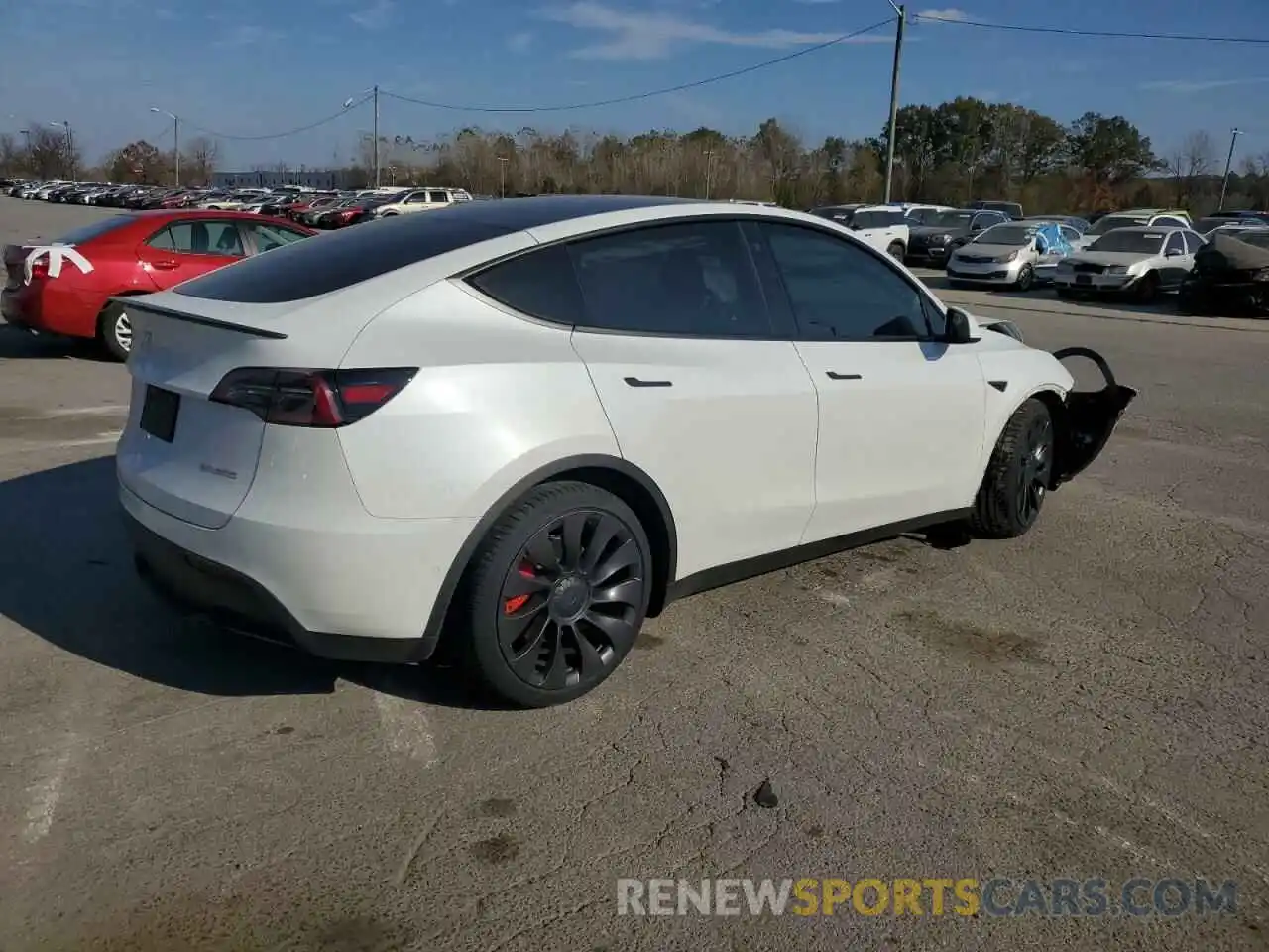 3 Photograph of a damaged car 7SAYGDEF5NF313270 TESLA MODEL Y 2022