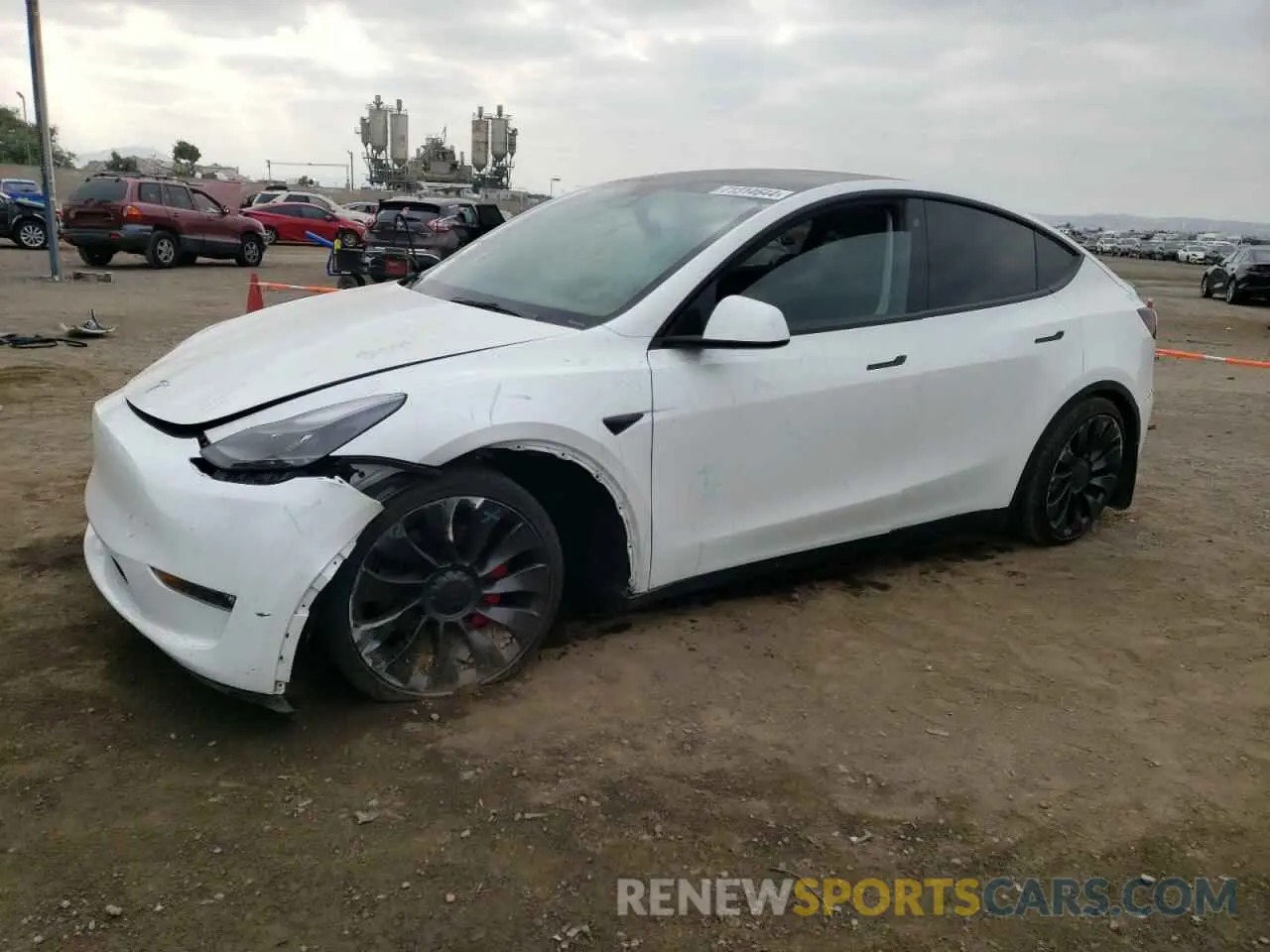 1 Photograph of a damaged car 7SAYGDEF5NF317884 TESLA MODEL Y 2022