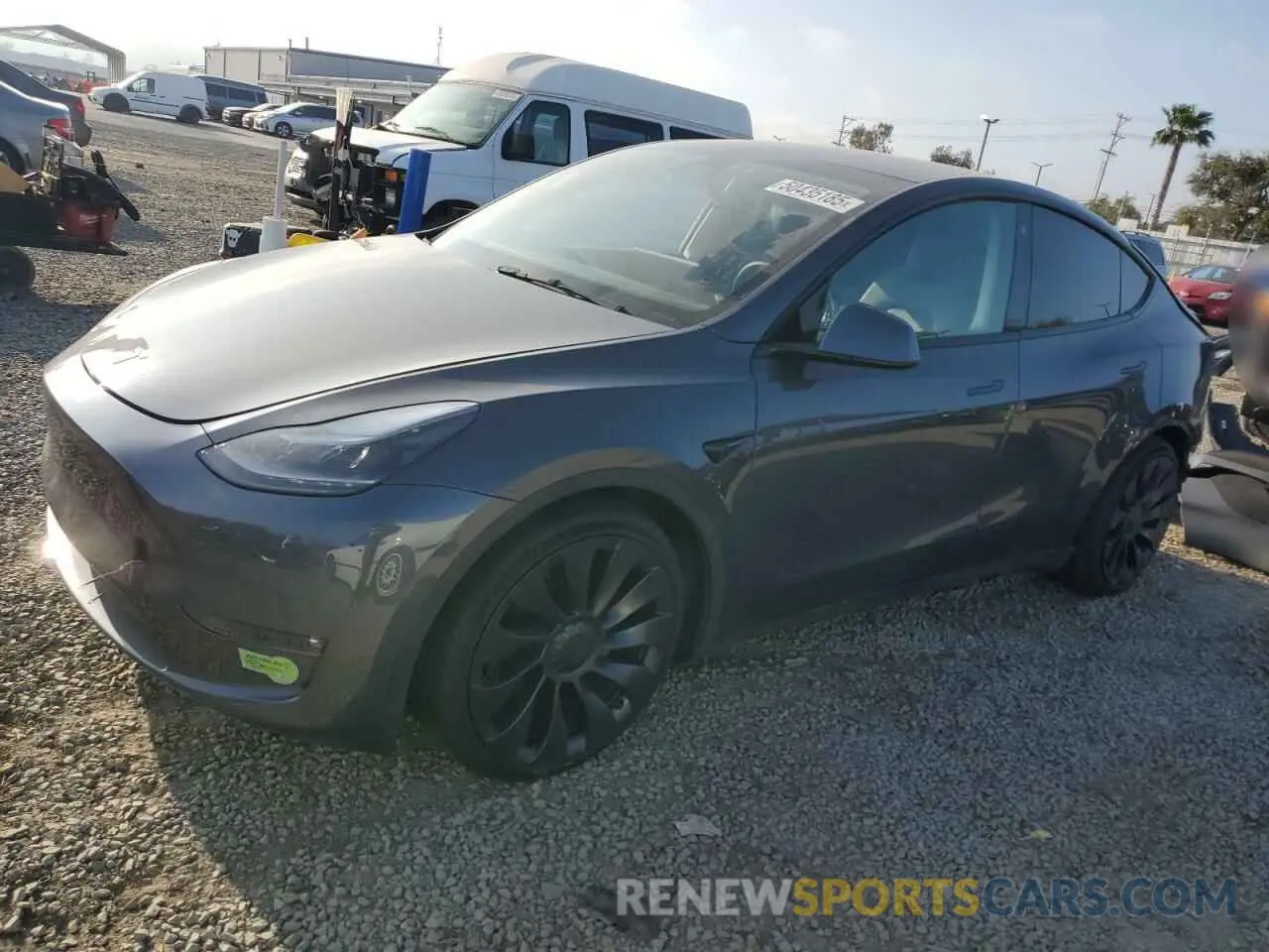 1 Photograph of a damaged car 7SAYGDEF5NF343093 TESLA MODEL Y 2022