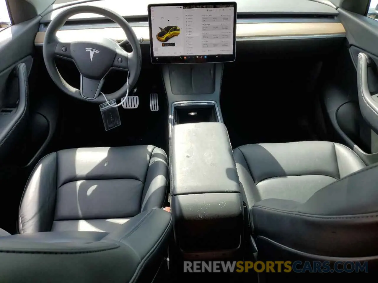 8 Photograph of a damaged car 7SAYGDEF5NF379110 TESLA MODEL Y 2022