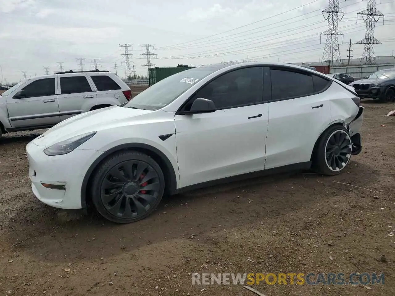 1 Photograph of a damaged car 7SAYGDEF5NF380905 TESLA MODEL Y 2022