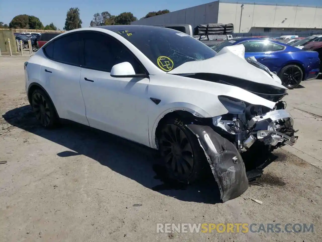 1 Photograph of a damaged car 7SAYGDEF5NF387935 TESLA MODEL Y 2022