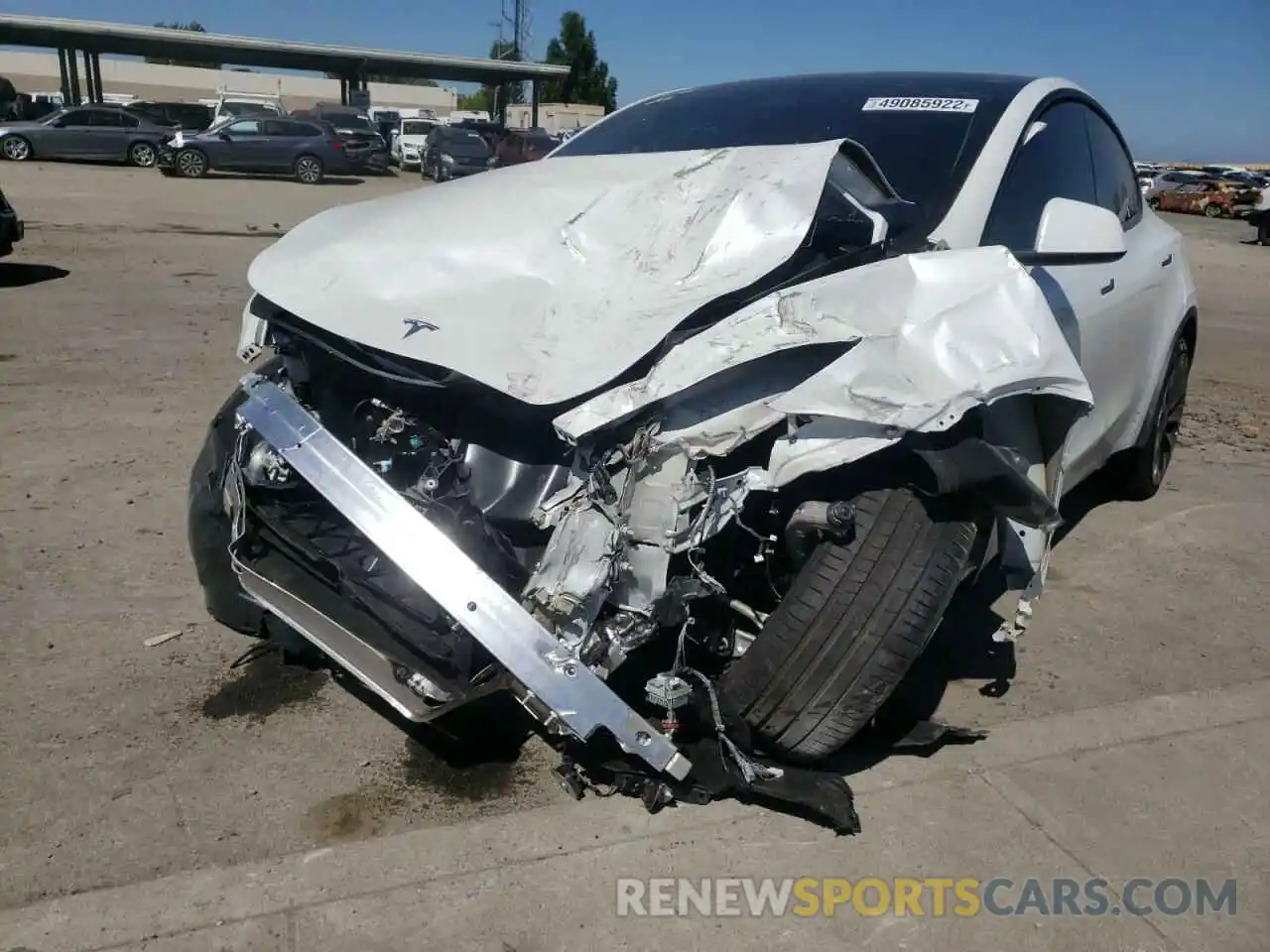 9 Photograph of a damaged car 7SAYGDEF5NF387935 TESLA MODEL Y 2022