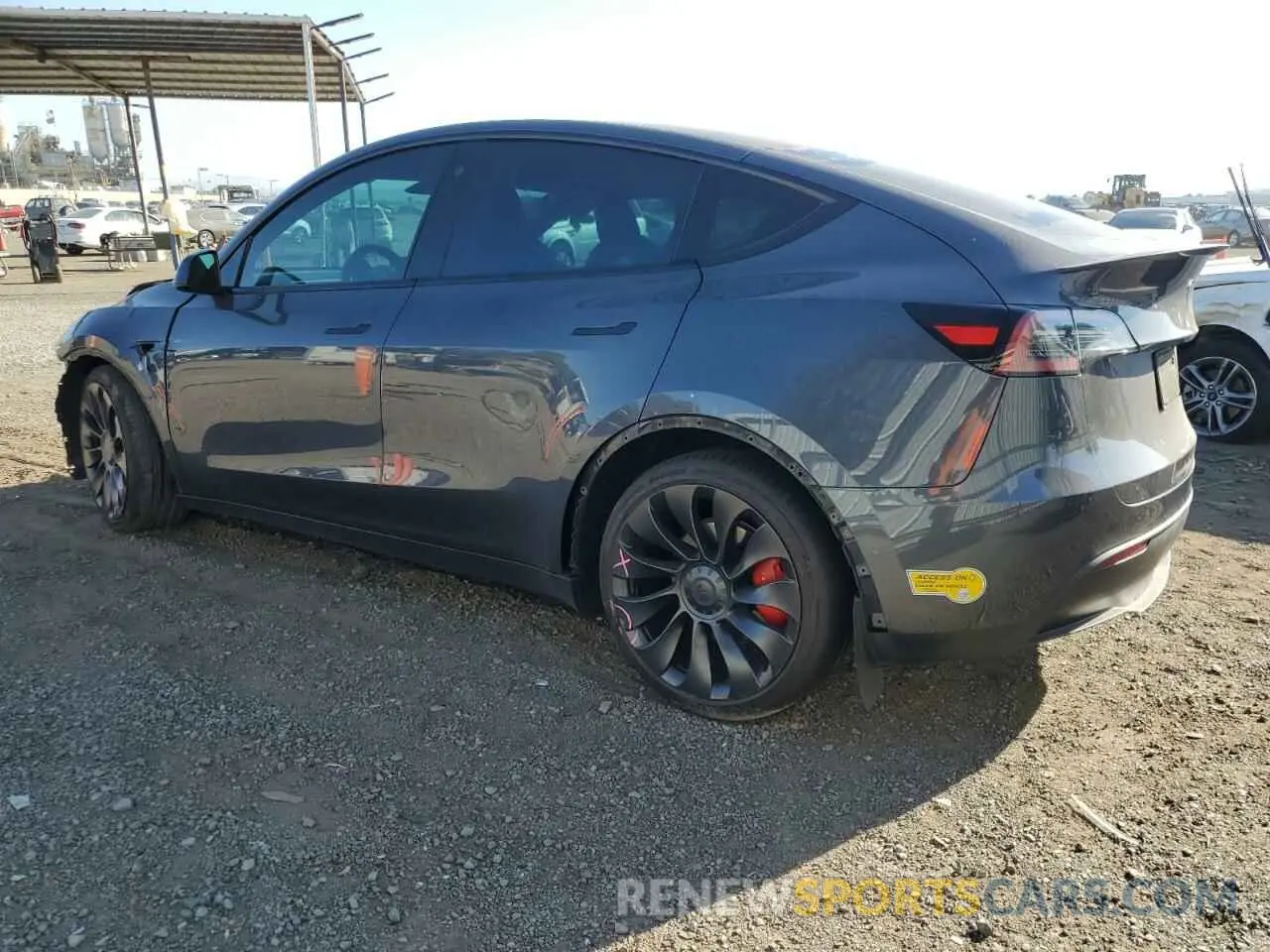 2 Photograph of a damaged car 7SAYGDEF5NF387966 TESLA MODEL Y 2022