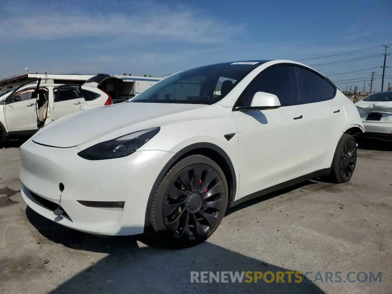 1 Photograph of a damaged car 7SAYGDEF5NF456543 TESLA MODEL Y 2022