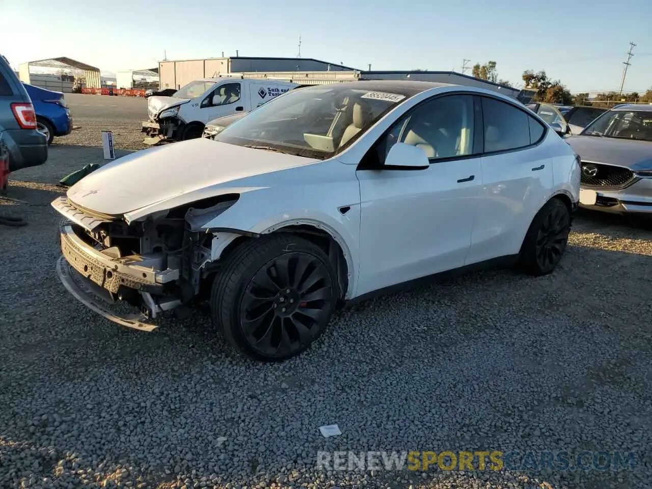 1 Photograph of a damaged car 7SAYGDEF5NF493186 TESLA MODEL Y 2022