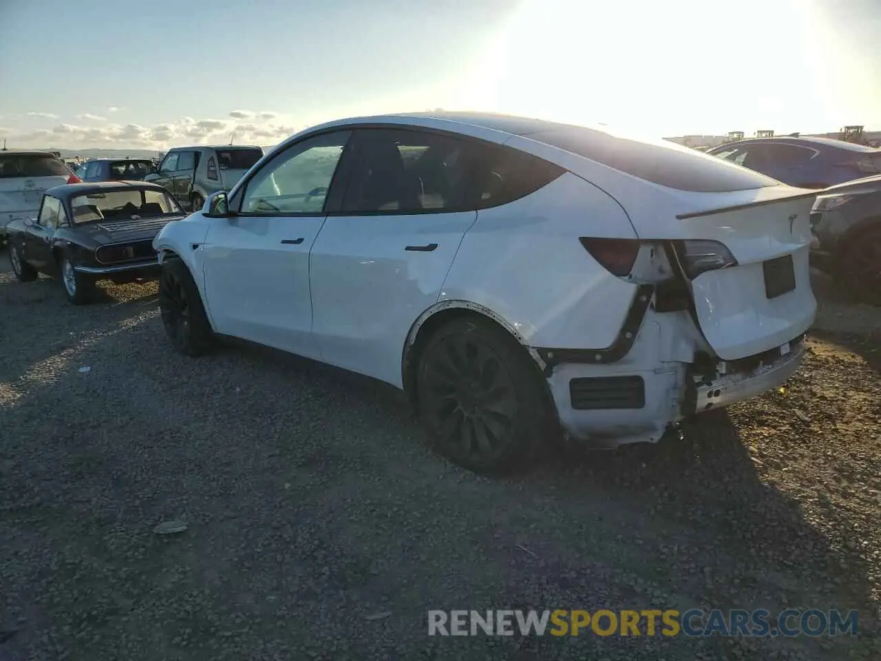 2 Photograph of a damaged car 7SAYGDEF5NF493186 TESLA MODEL Y 2022