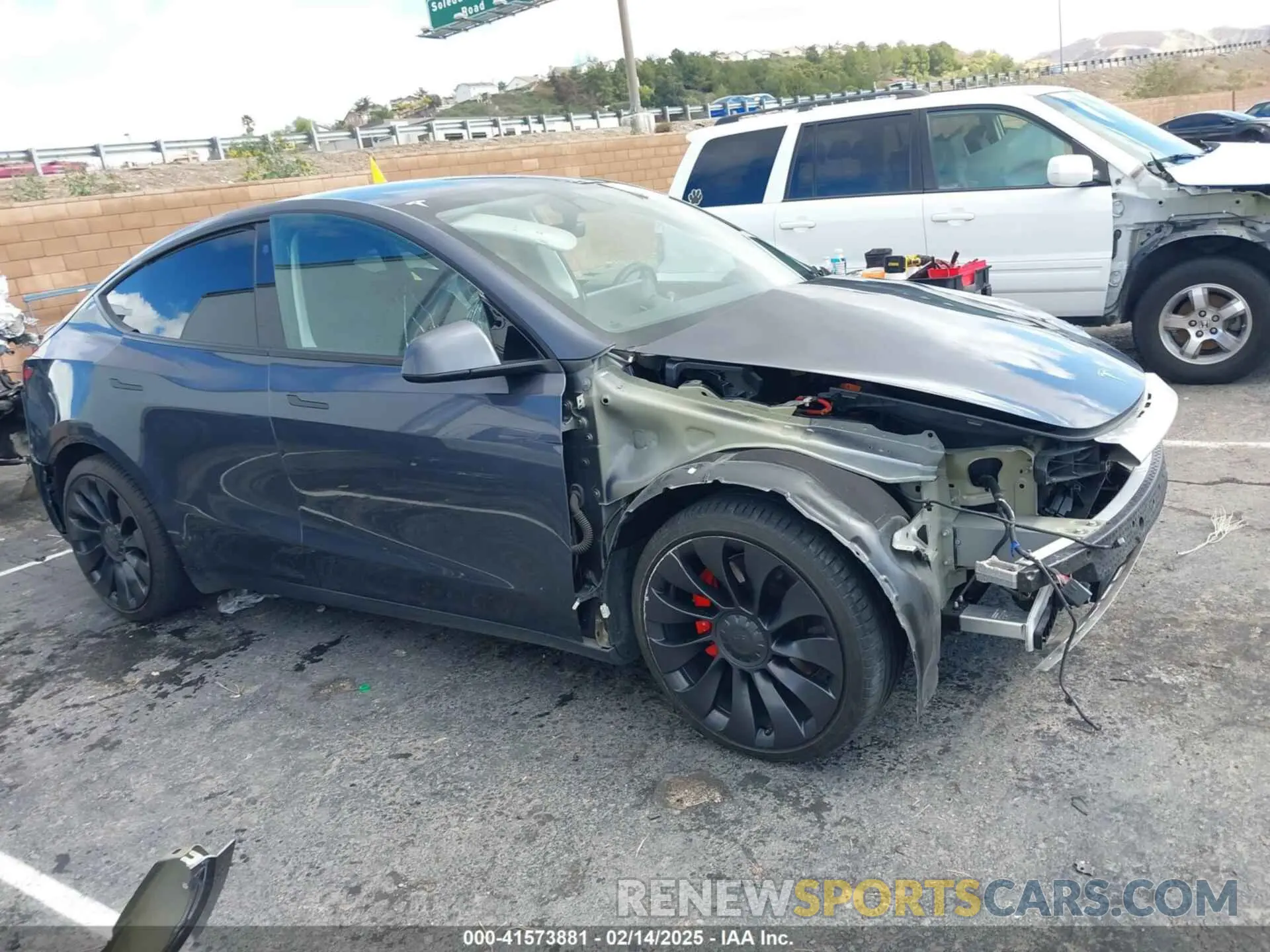 1 Photograph of a damaged car 7SAYGDEF5NF494600 TESLA MODEL Y 2022