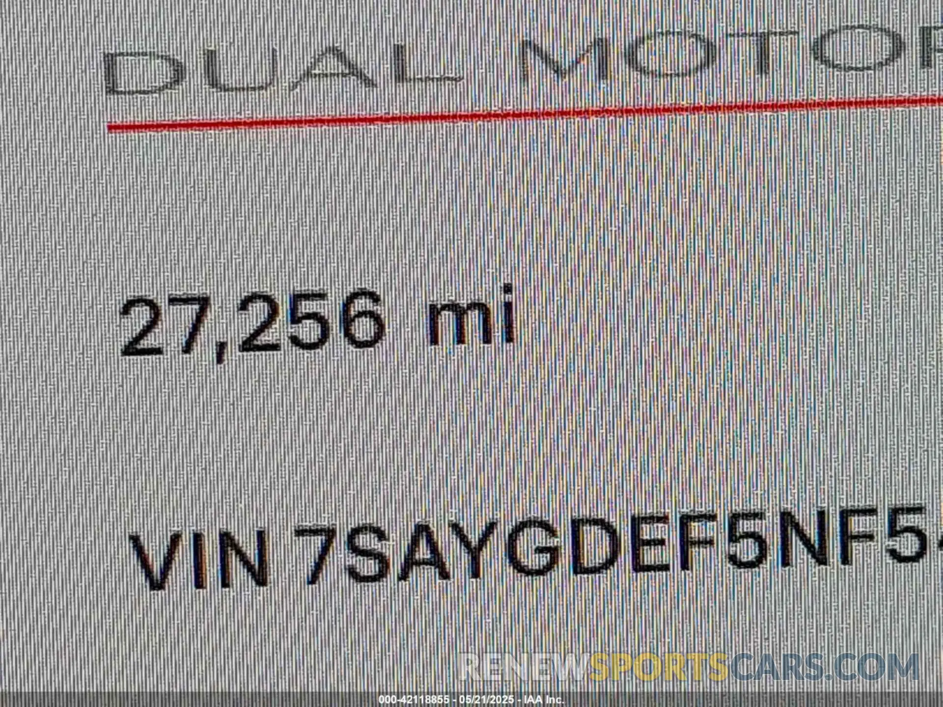 15 Photograph of a damaged car 7SAYGDEF5NF544542 TESLA MODEL Y 2022