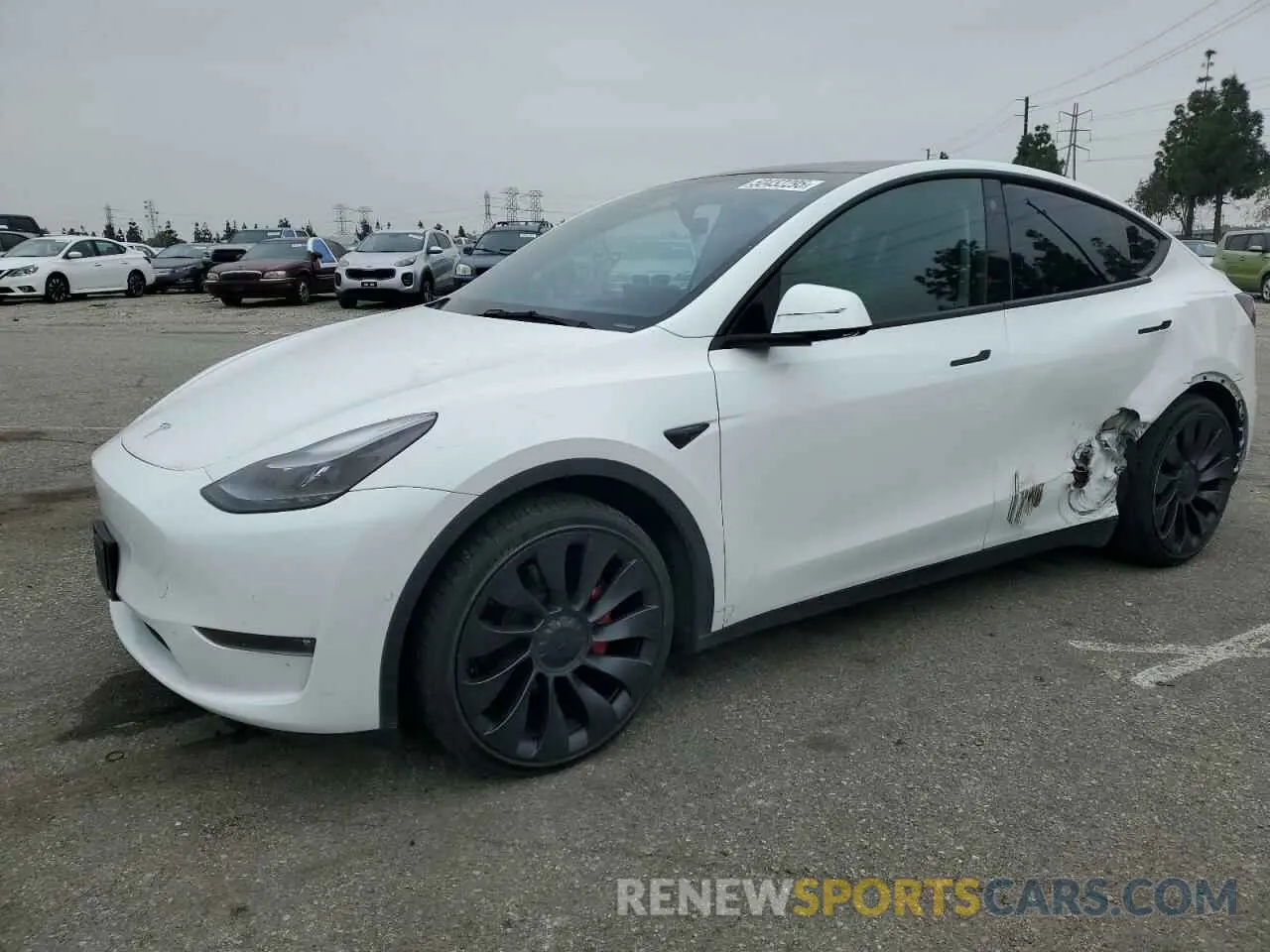 1 Photograph of a damaged car 7SAYGDEF5NF567688 TESLA MODEL Y 2022