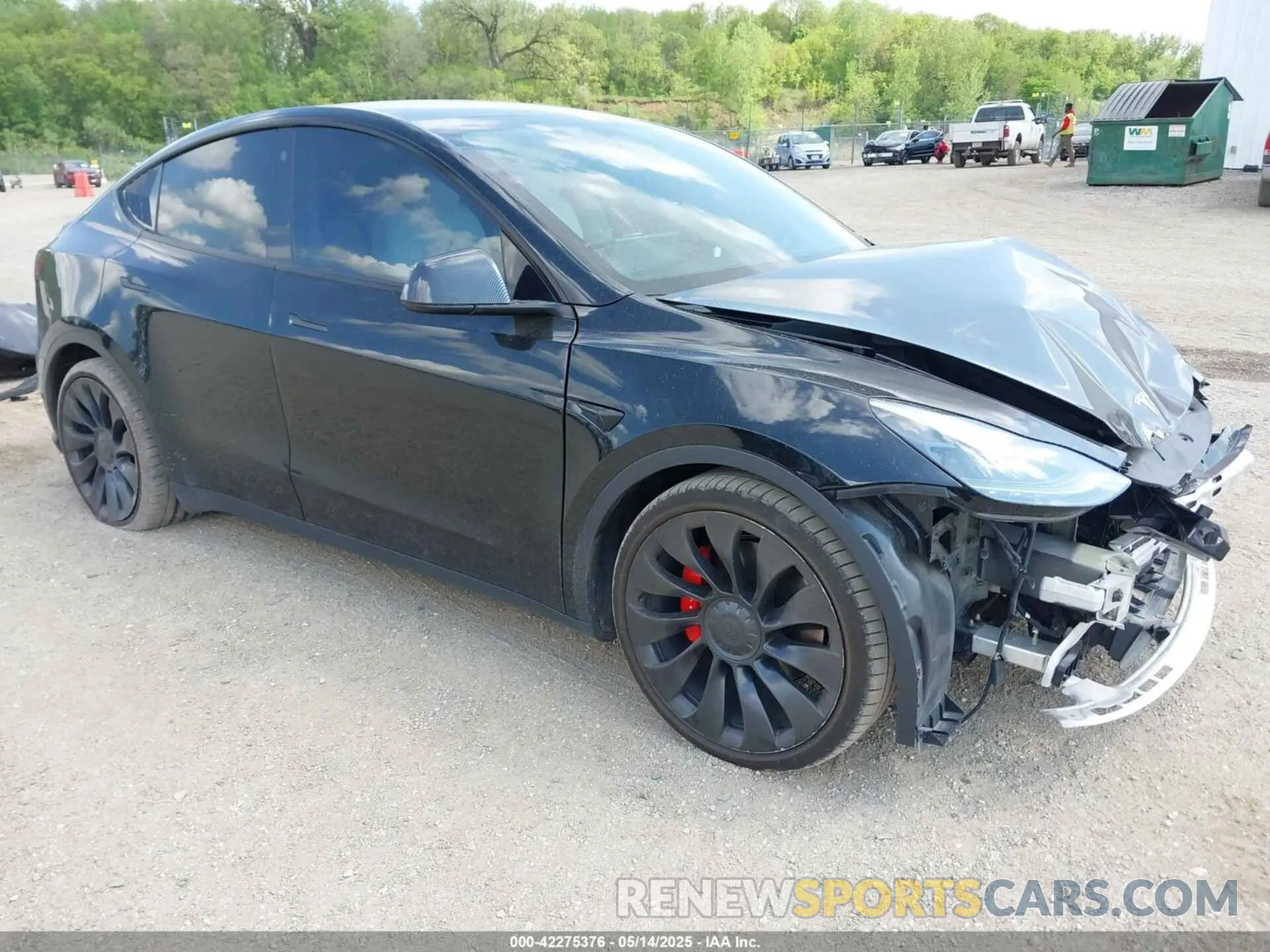 1 Photograph of a damaged car 7SAYGDEF6NF320695 TESLA MODEL Y 2022
