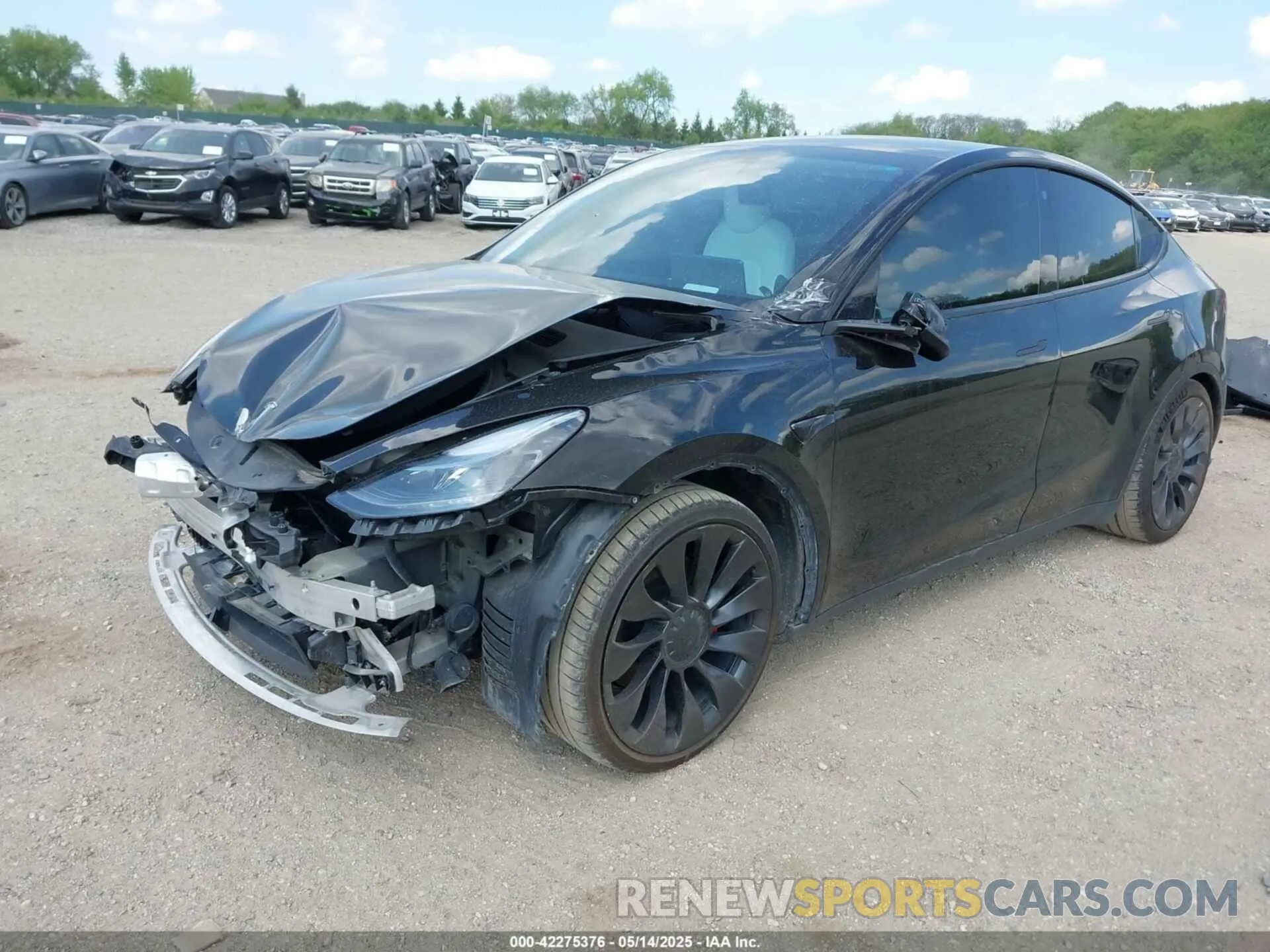 2 Photograph of a damaged car 7SAYGDEF6NF320695 TESLA MODEL Y 2022