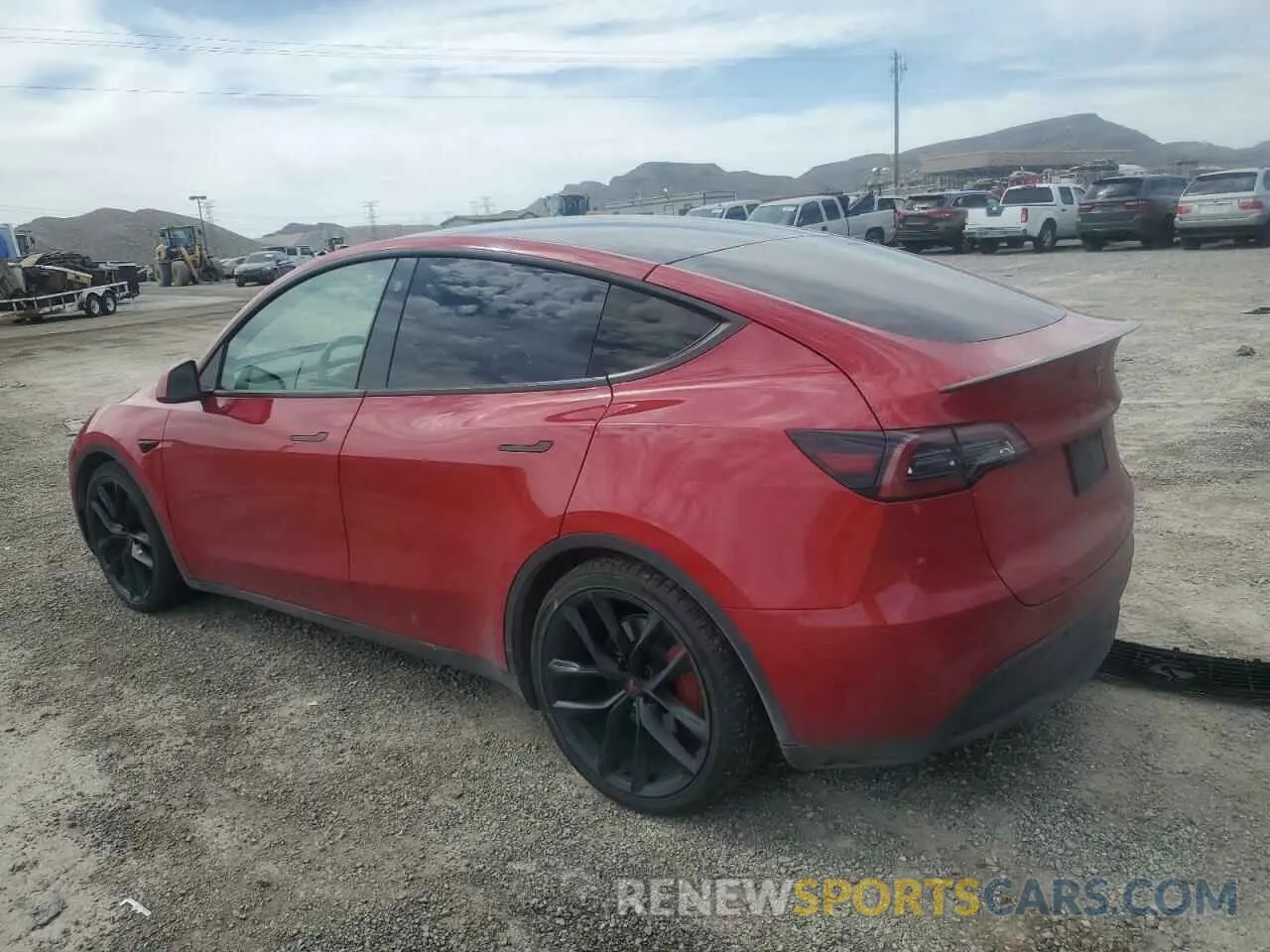2 Photograph of a damaged car 7SAYGDEF6NF345323 TESLA MODEL Y 2022