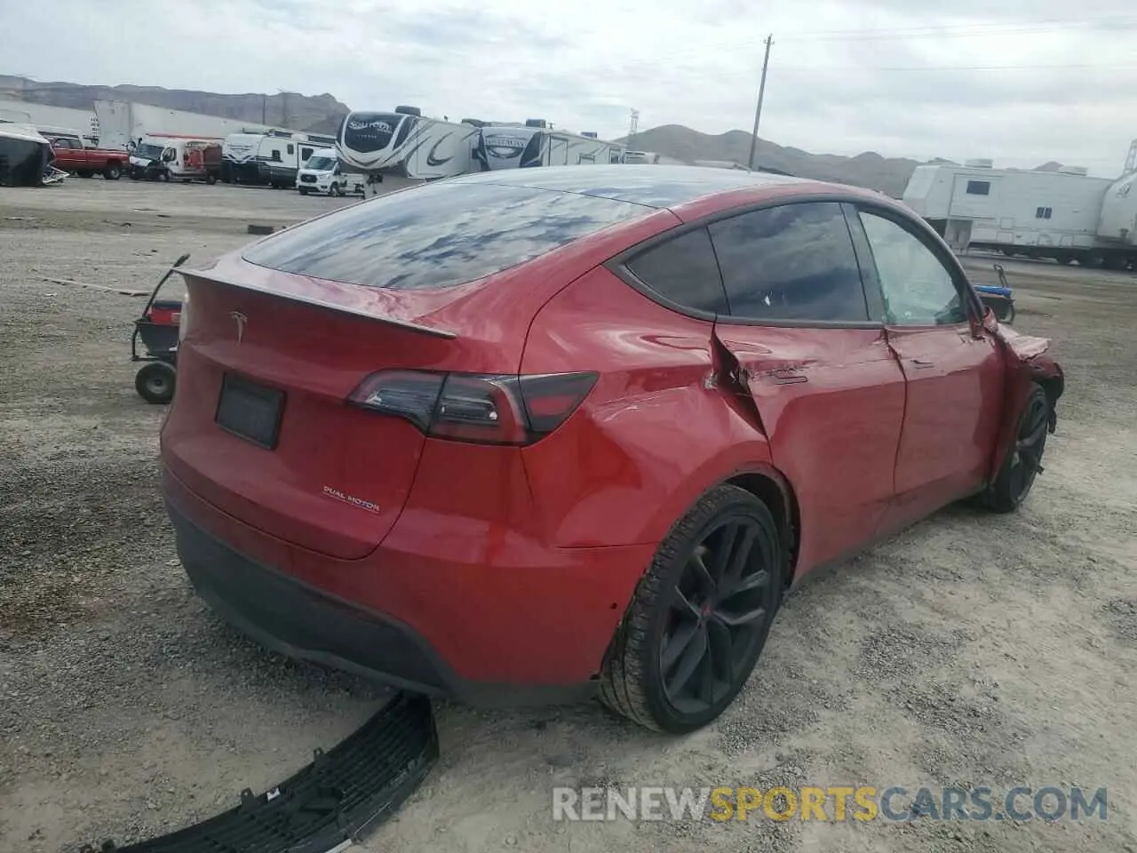 3 Photograph of a damaged car 7SAYGDEF6NF345323 TESLA MODEL Y 2022