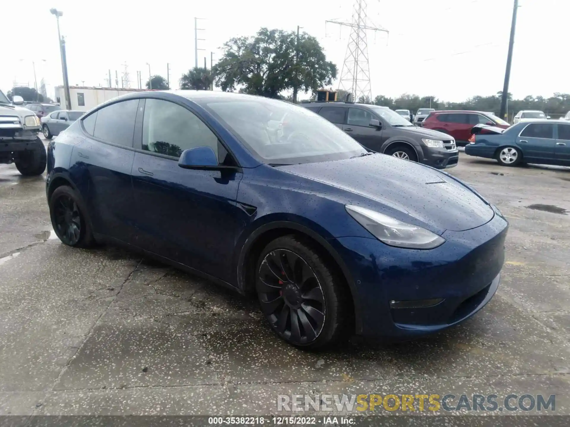 1 Photograph of a damaged car 7SAYGDEF6NF374871 TESLA MODEL Y 2022