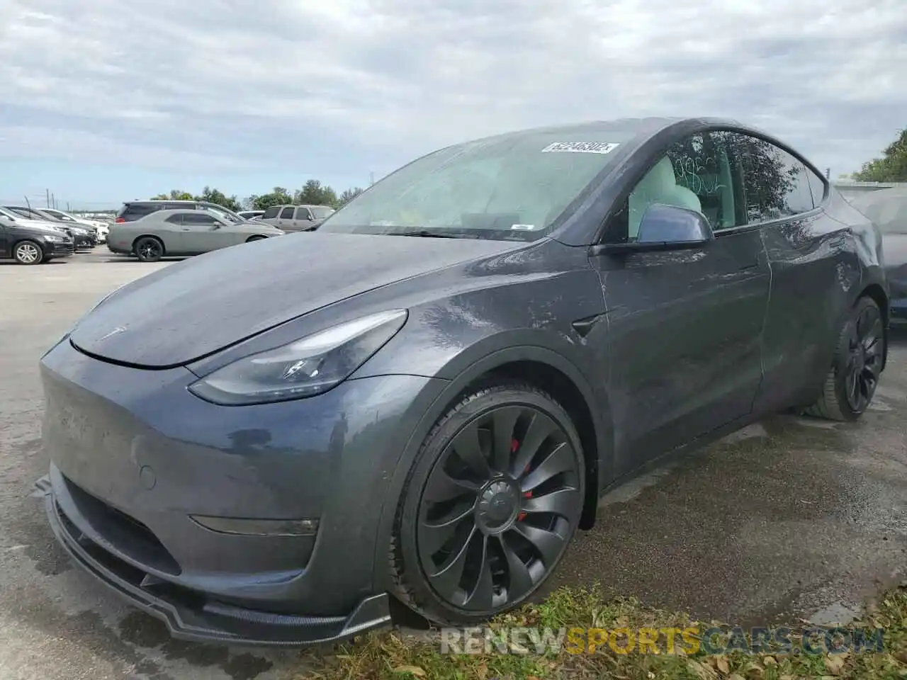 2 Photograph of a damaged car 7SAYGDEF6NF379746 TESLA MODEL Y 2022