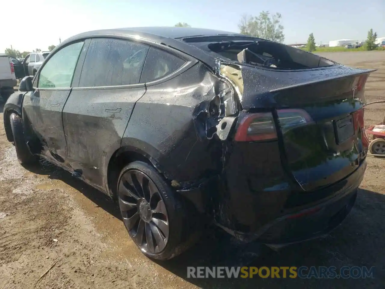 3 Photograph of a damaged car 7SAYGDEF6NF391542 TESLA MODEL Y 2022