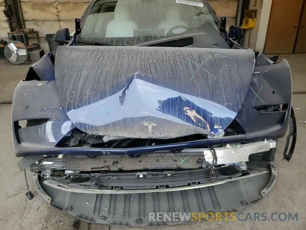 7 Photograph of a damaged car 7SAYGDEF6NF405567 TESLA MODEL Y 2022