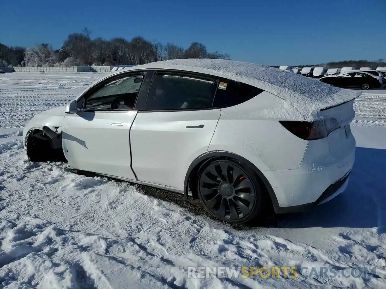 2 Photograph of a damaged car 7SAYGDEF6NF416360 TESLA MODEL Y 2022