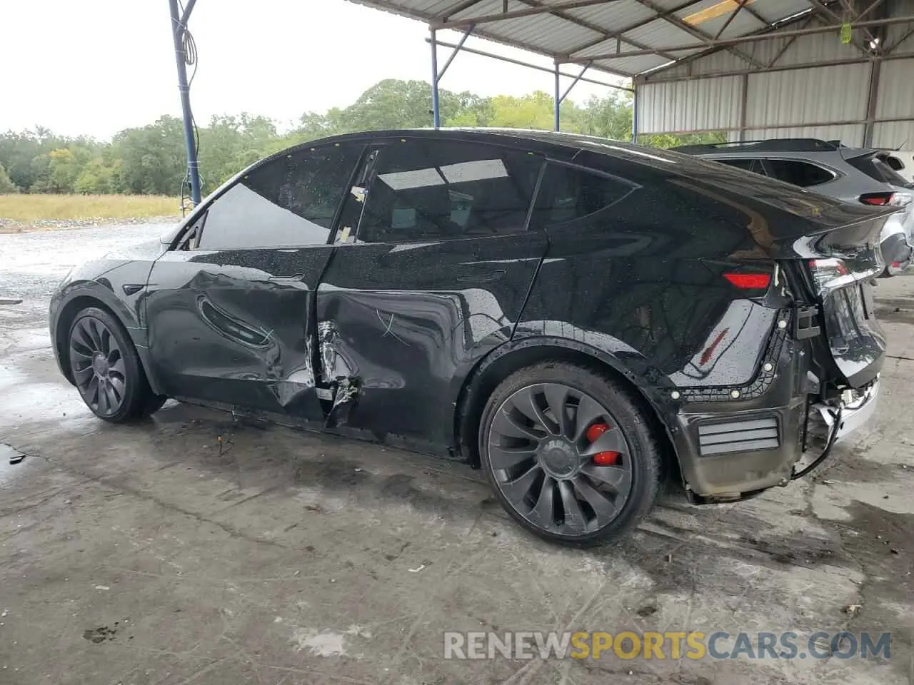 2 Photograph of a damaged car 7SAYGDEF6NF416441 TESLA MODEL Y 2022