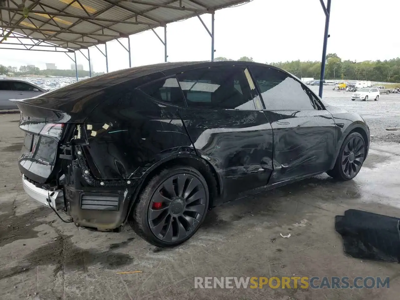 3 Photograph of a damaged car 7SAYGDEF6NF416441 TESLA MODEL Y 2022