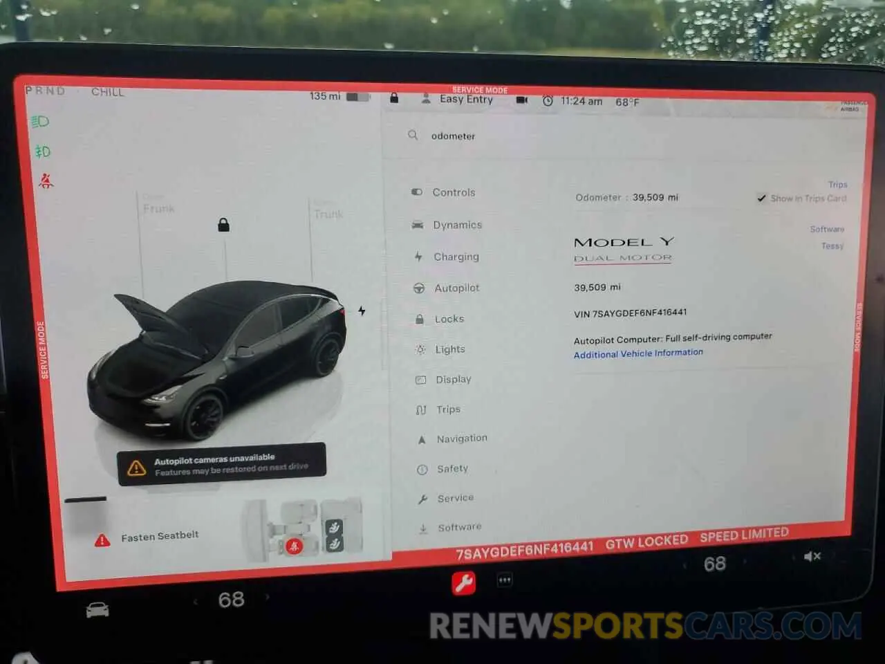 9 Photograph of a damaged car 7SAYGDEF6NF416441 TESLA MODEL Y 2022