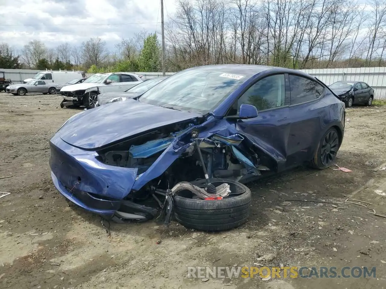 1 Photograph of a damaged car 7SAYGDEF6NF448872 TESLA MODEL Y 2022