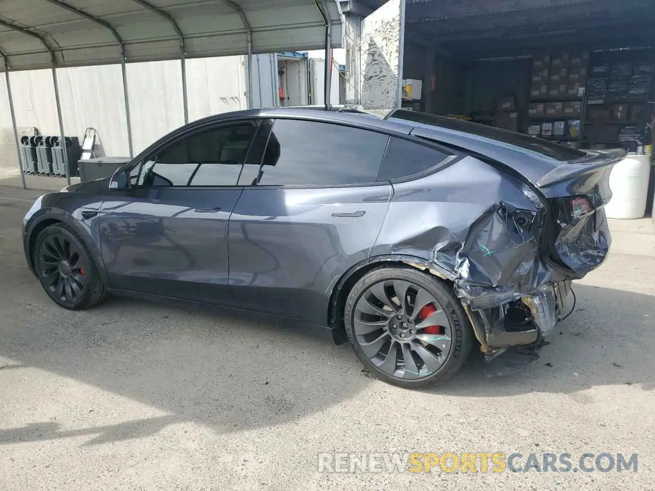 2 Photograph of a damaged car 7SAYGDEF6NF455000 TESLA MODEL Y 2022