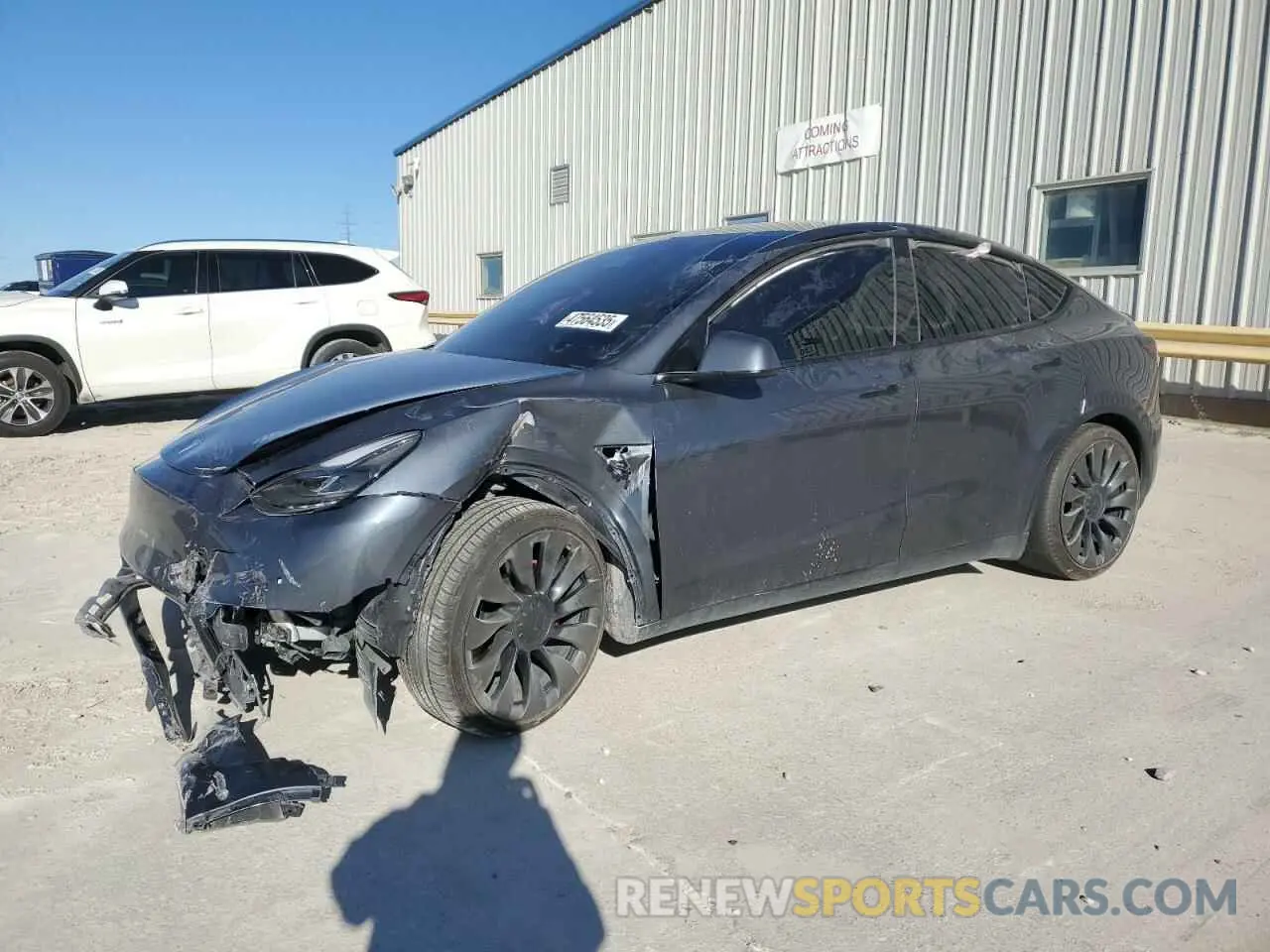 1 Photograph of a damaged car 7SAYGDEF6NF485288 TESLA MODEL Y 2022