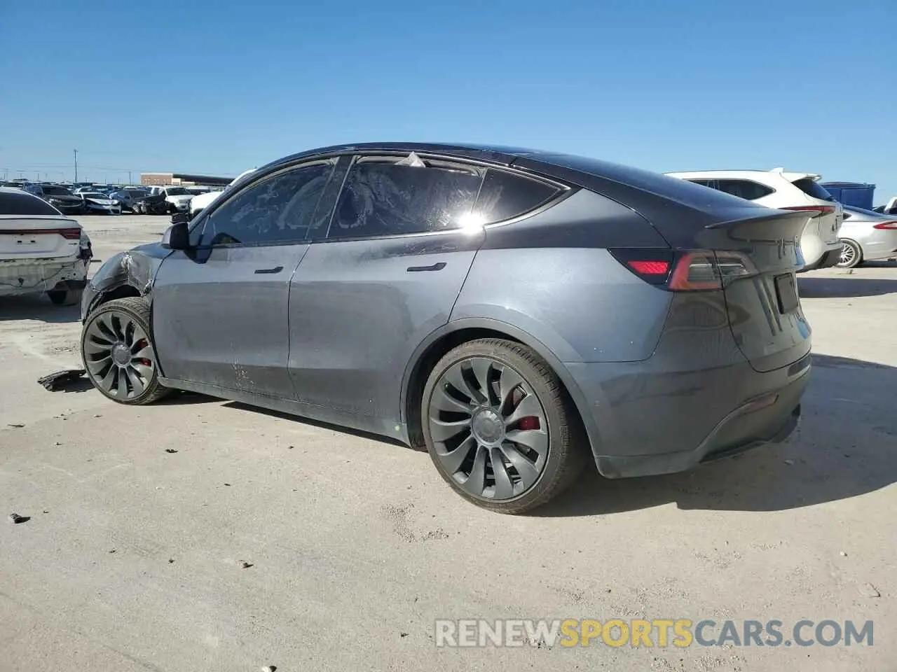 2 Photograph of a damaged car 7SAYGDEF6NF485288 TESLA MODEL Y 2022
