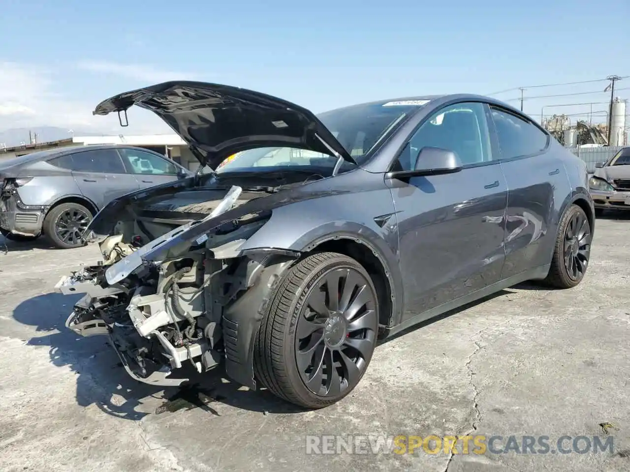 1 Photograph of a damaged car 7SAYGDEF6NF485842 TESLA MODEL Y 2022