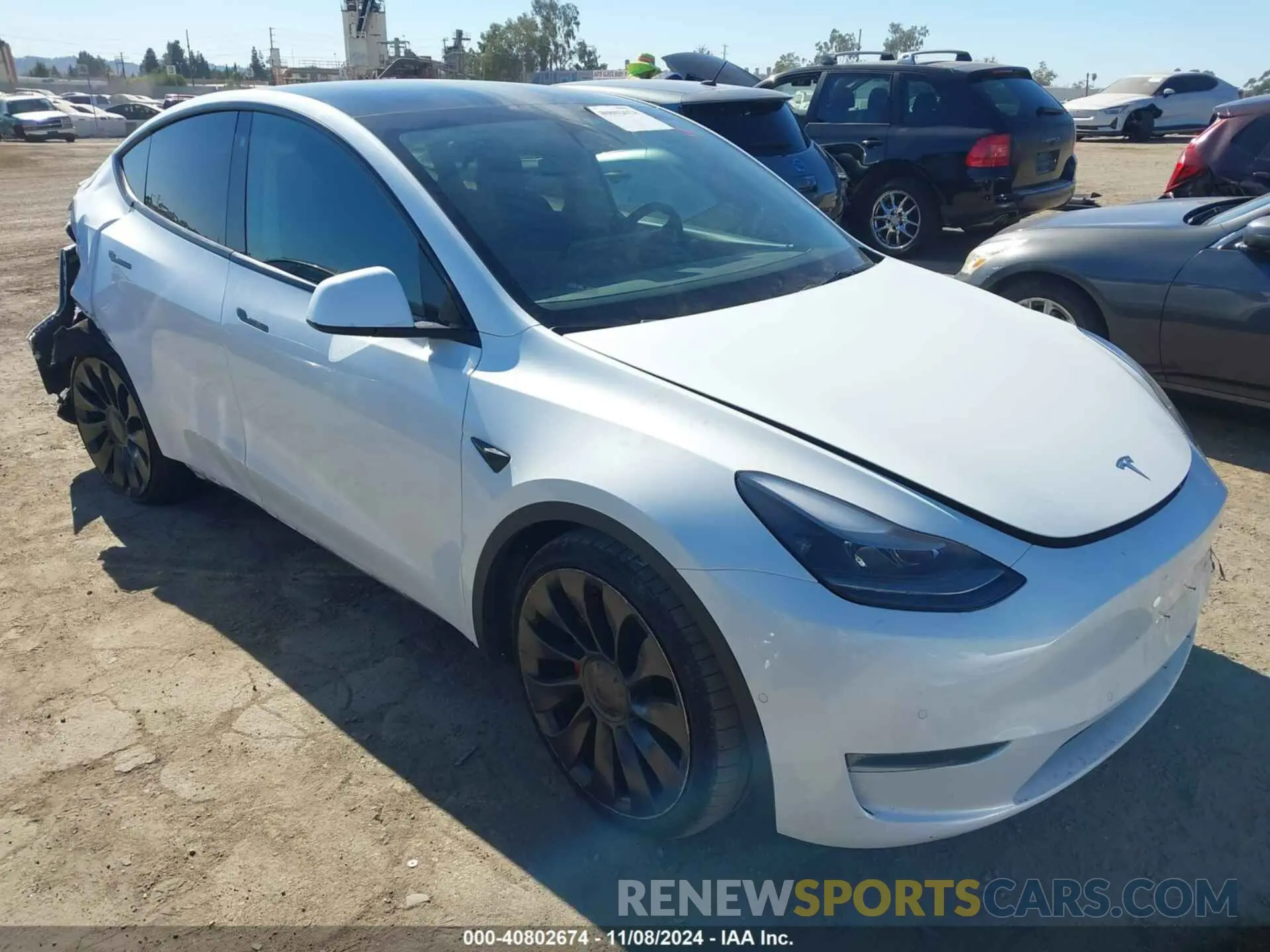1 Photograph of a damaged car 7SAYGDEF6NF495321 TESLA MODEL Y 2022