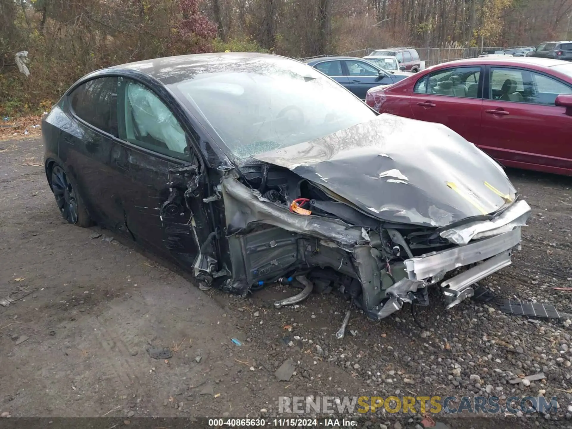 1 Photograph of a damaged car 7SAYGDEF6NF531105 TESLA MODEL Y 2022